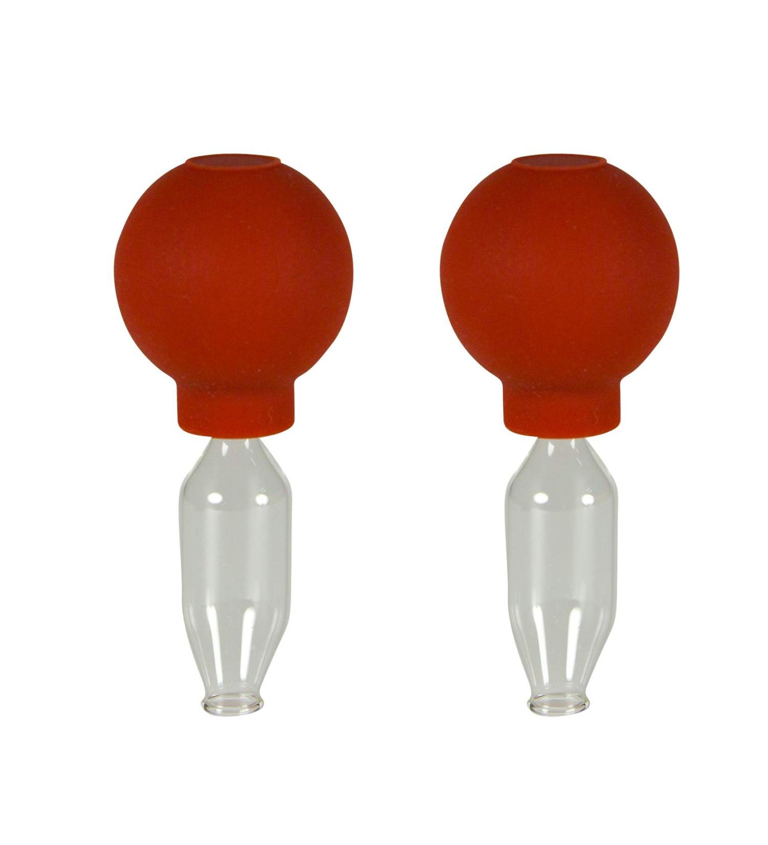 Buy Lauschaer Glass Cupping Glasses - 2 Pieces 10mm for Professional Fireless Cupping Therapy | Premium Cupping Jars for Medicine - Buy Online on GoSupps.com