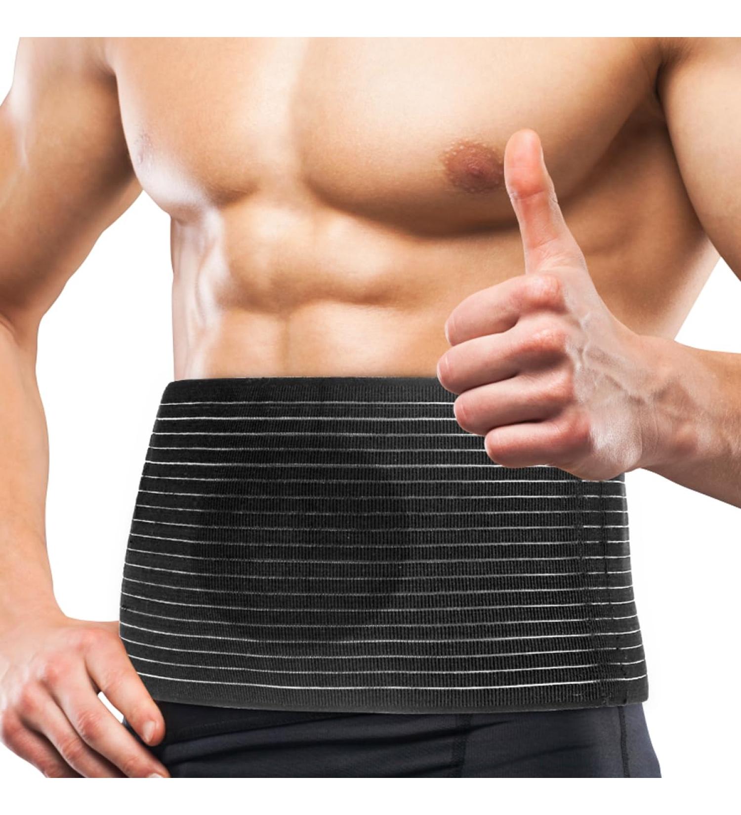 Hilph Umbilical Hernia Belt for Men and Women - Abdominal Support Binder with Compression Pads for Waist and Abdomen - Post-Surgery Hernia Support - Buy Online on GoSupps.com