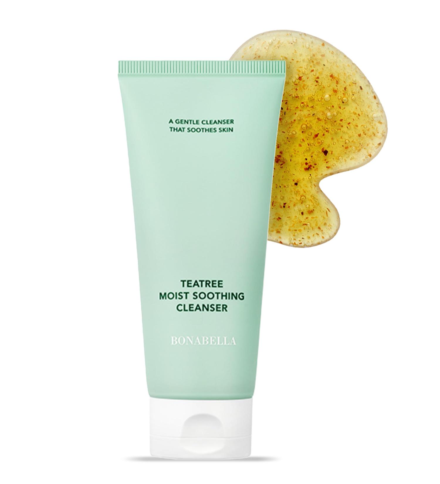 Tea Tree Moist Soothing Foaming Facial Cleanser | Korean Beauty Face Wash for Oily Skin | Hydrating Face Wash with Tea Tree Oil - 4.05 fl oz - Buy Online on GoSupps.com