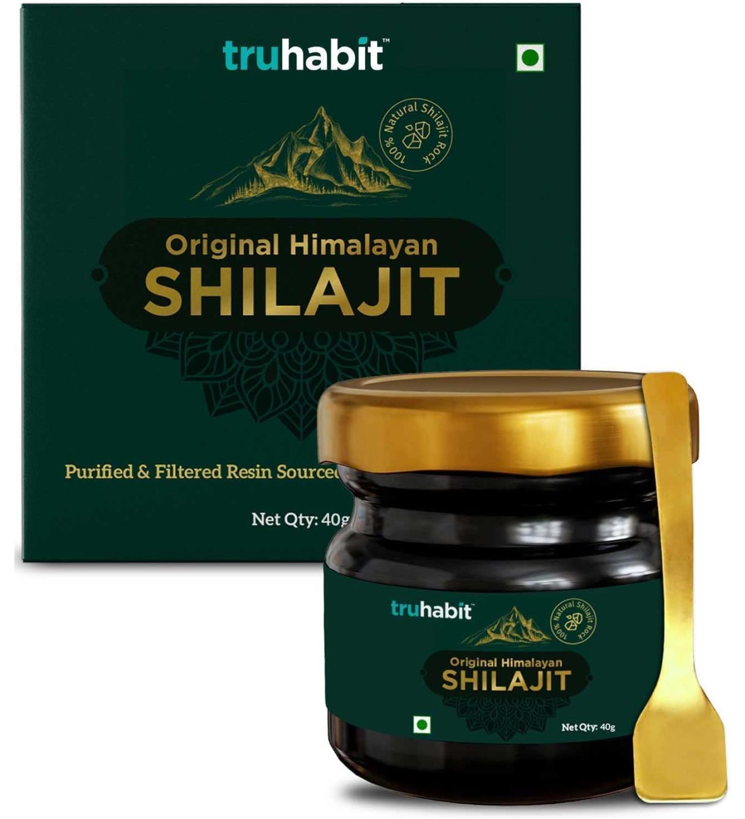 Truuhabit Original Shilajit 40g - 85+ Minerals for Health & Wellbeing | Lab-Tested Supplement for Men & Women - International Shipping Available - Buy Online on GoSupps.com