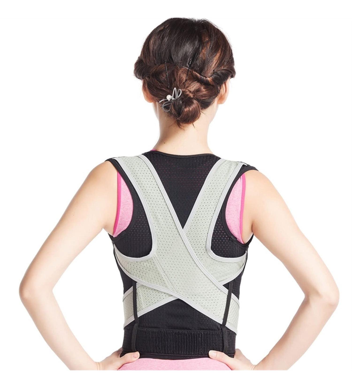 Back Posture Corrector for Women Men with Clavicle Spine Back Support Breathable Adjustable Back Brace for Pain Relief from Neck Back Shoulders (Size : Medium) (Large) (Small) - Buy Online on GoSupps.com