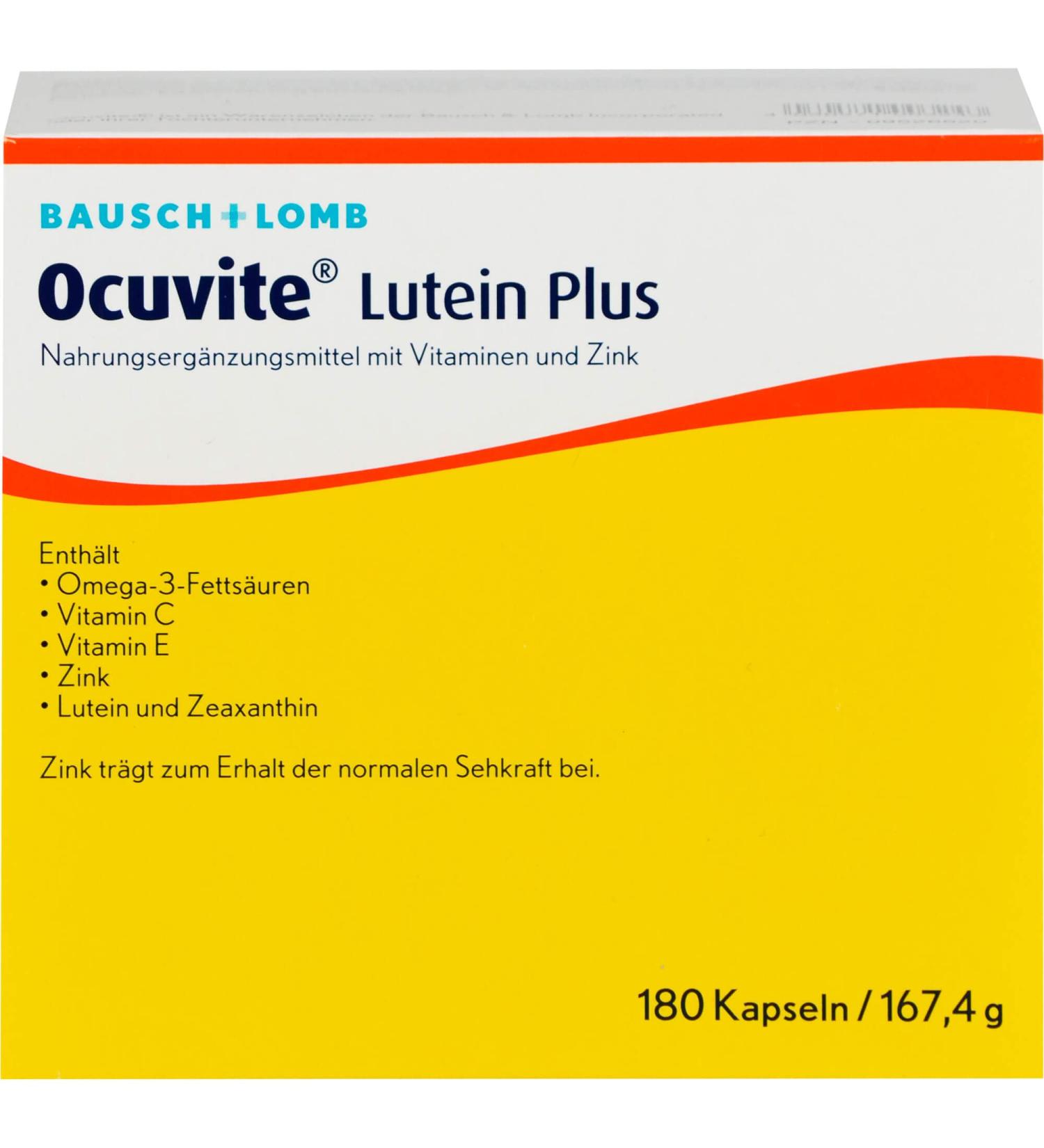 Ocuvite Lutein Plus Capsules - Premium Eye Health Supplement for Enhanced Vision | Fast International Shipping - Buy Online on GoSupps.com