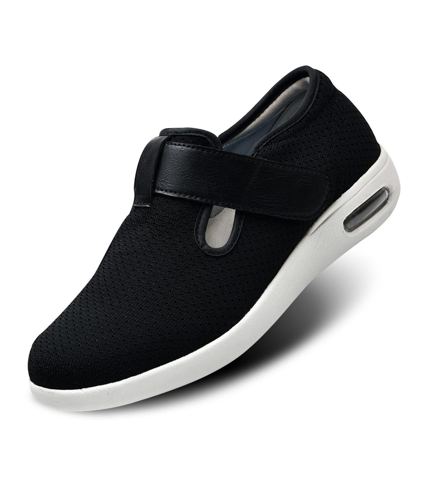 Womens Wide Width Diabetic Shoes | Lightweight & Adjustable Closure | Black 7 | Ideal for Diabetic, Edema, Arthritis and Swollen Feet - Buy Online on GoSupps.com