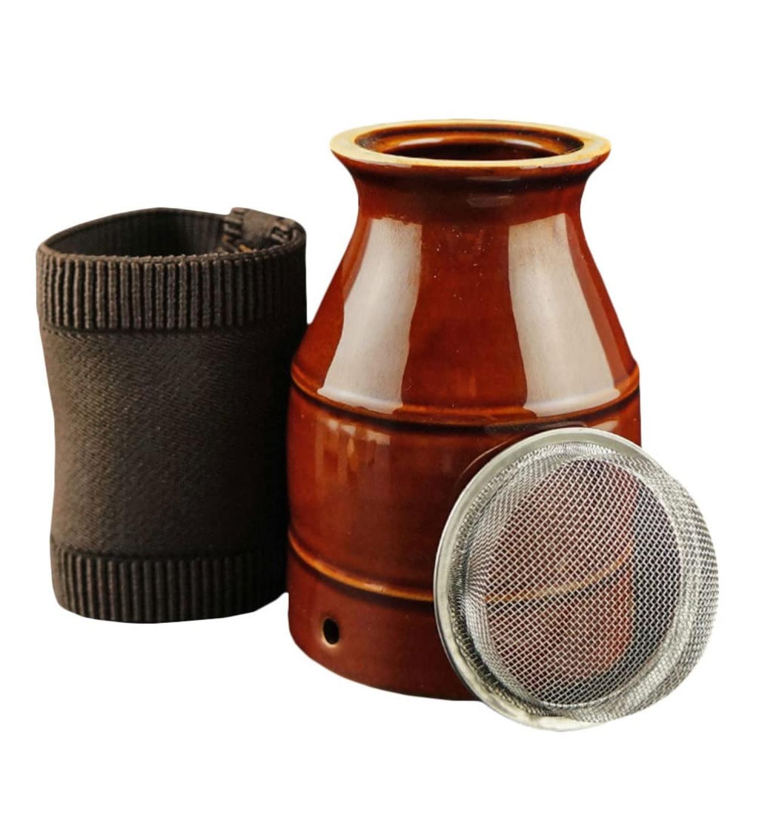 Milist 1st Cupping Moxibustion Glass Burner Tool - Ceramic Moxa Device & Air Cleaner Board for Optimal Healing - Buy Online on GoSupps.com