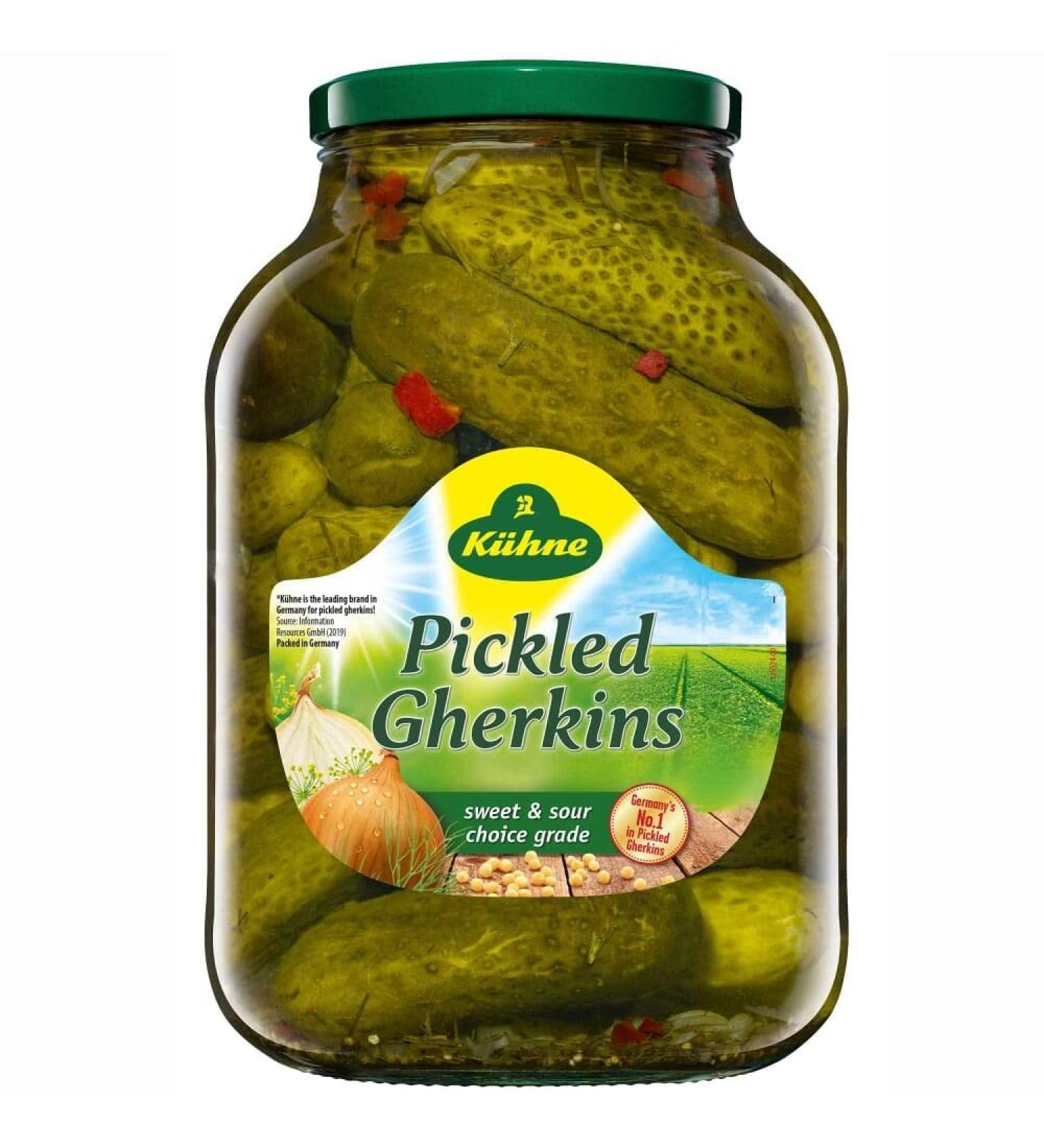 K hne Pickled Gherkins 2450g (Drained Weight 1380g) - Buy Online on GoSupps.com