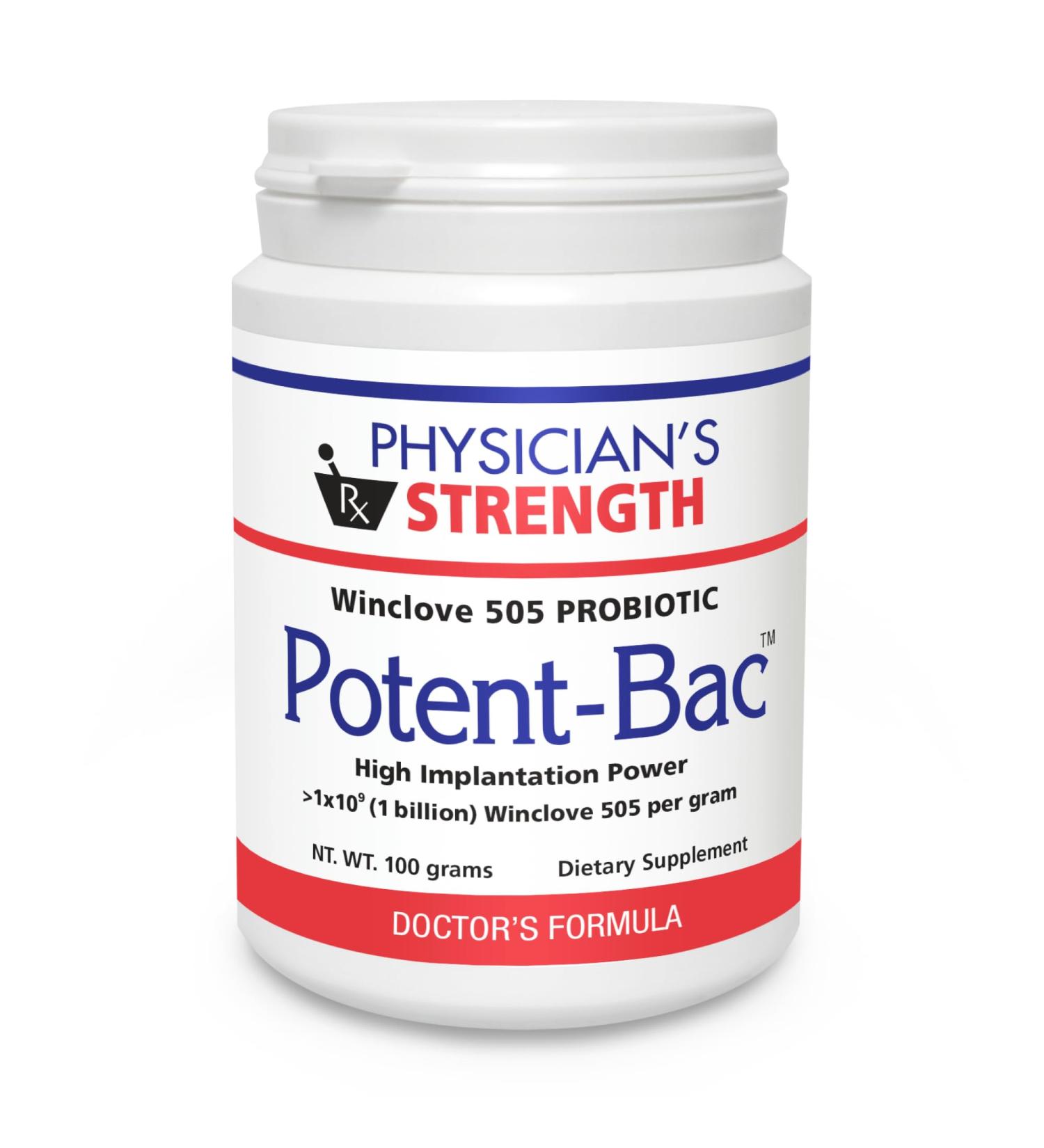 Physician's Strength Potent-Bac - 3.5 oz - Probiotic for Healthy Whole Body Digestive Response - Non-GMO - Buy Online on GoSupps.com