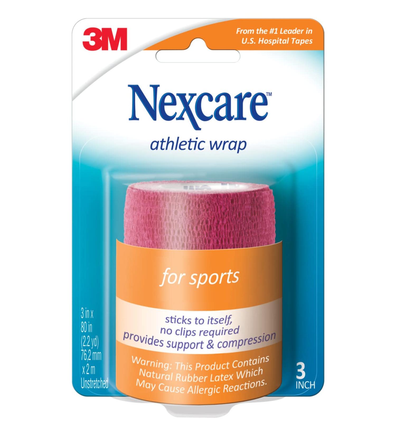 3M Nexcare Active Line Athletic Tape (Red) - 5 Yards | Best Quality Sports Tape for Injury Support - Fast International Shipping - Buy Online on GoSupps.com