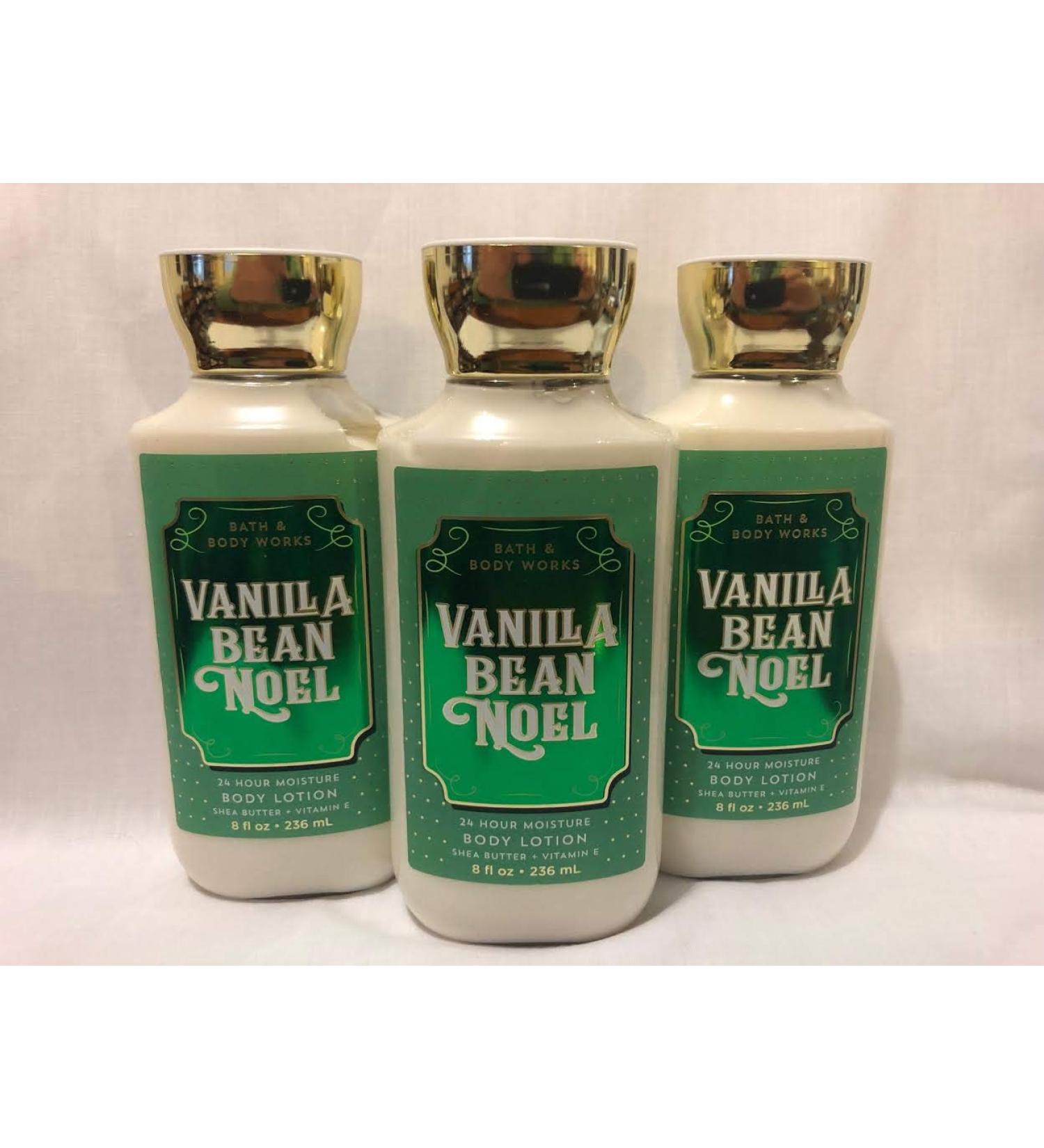 Bath and Body Works Holiday Traditions 2019 Vanilla Bean Noel 3 Pack Body Lotions Set 8 Fl Oz each