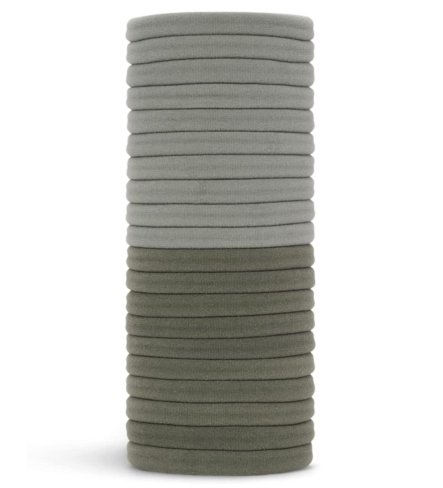 Kitsch Recycled Nylon Hair Ties - Pack of 20 | No Damage Elastics for Thick & Thin Hair | Hair Accessories for Girls - Buy Online on GoSupps.com