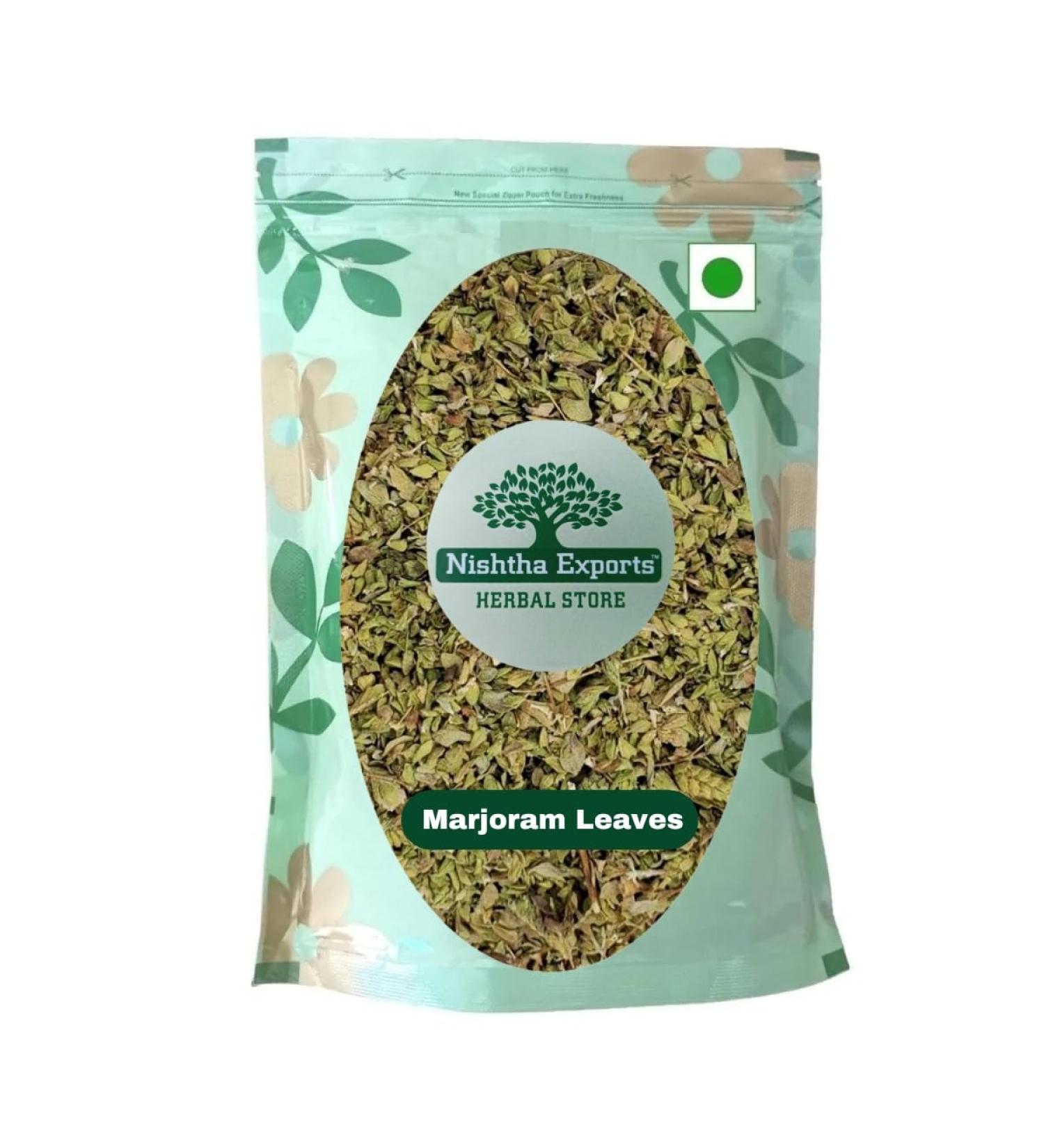 Marjoram Leaves-Marva-Raw Herbs-Marua-Thai Basil-Pabri-Jadi Booti Single Herbs (400 Gram)
