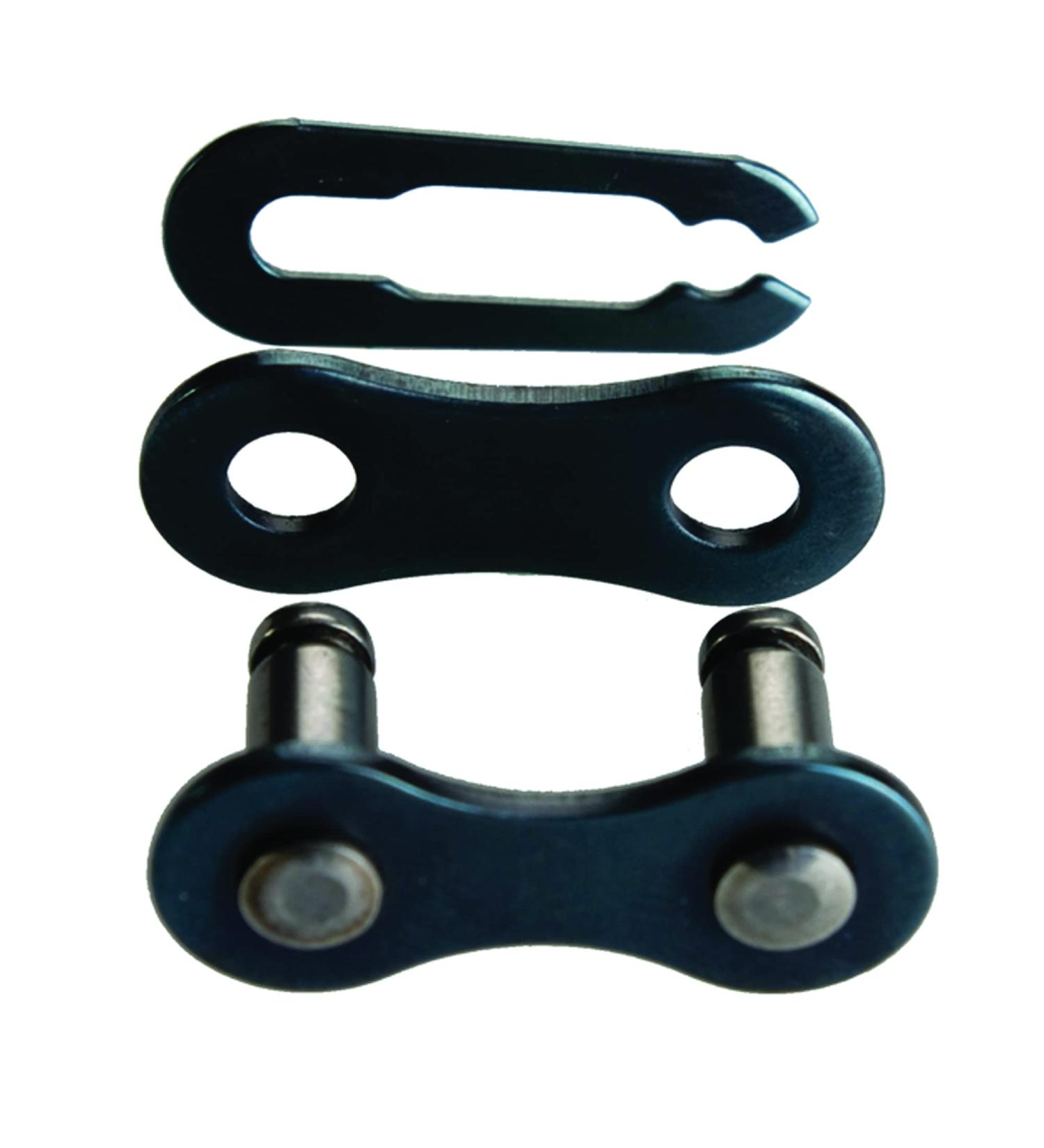 SHIMANO KMC 410N-CL Master Link Single 1/2" x 1/8" / 3 Piece Black