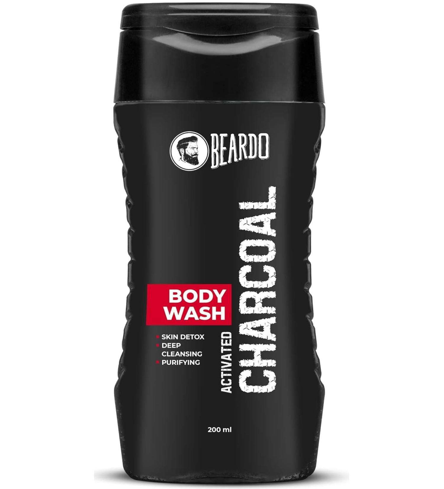 Be ardo Activated Charcoal Anti-Pollution Body Wash for Men - Deep Pore Cleaning 200ml | Refresh & Purify Skin - Buy Online on GoSupps.com