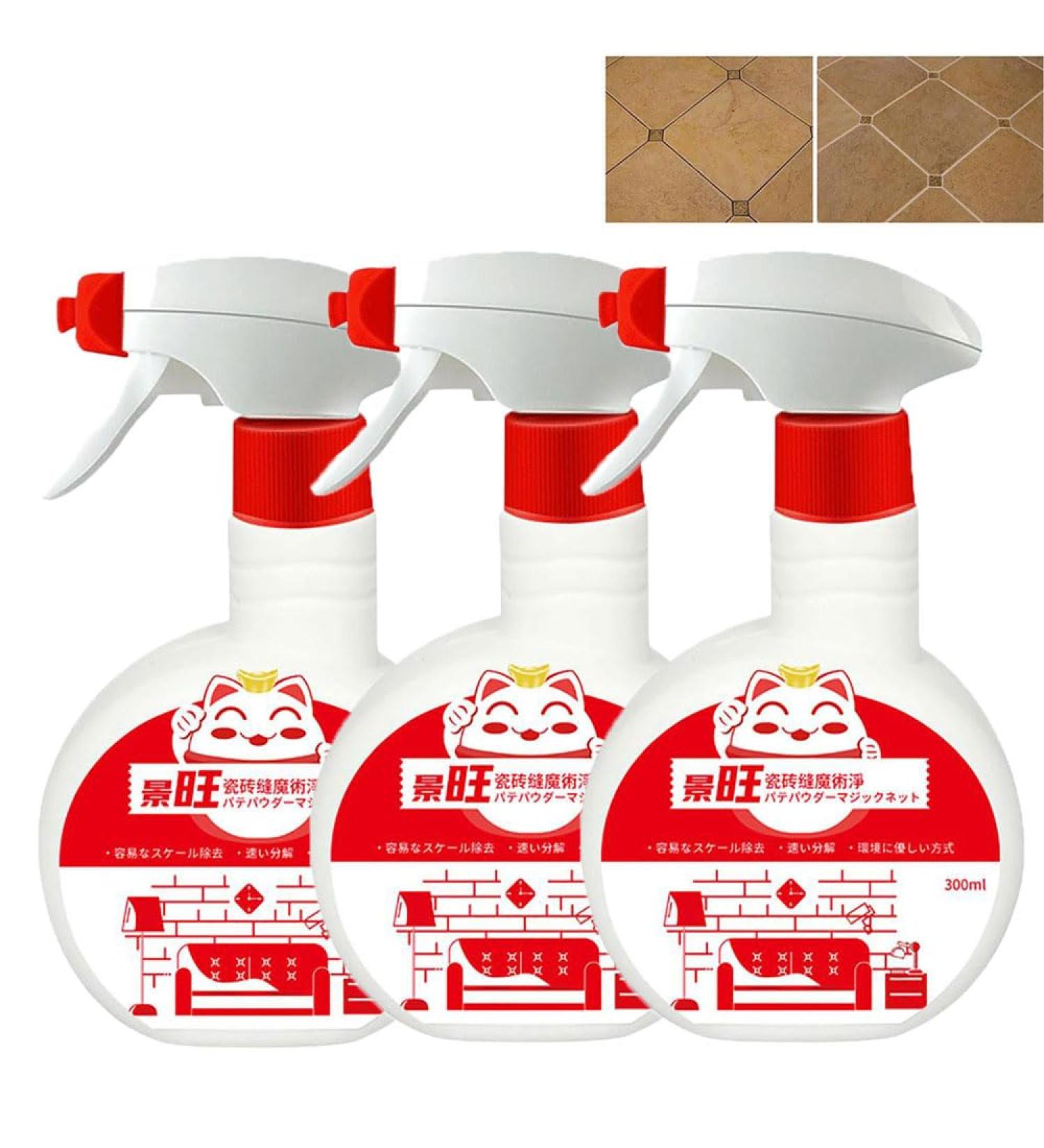 300ml Floor Tile Descaling and Cleaning Artifact Multi Surface Floor Tile Cleaner Cleans and Shines All Types of Laminate Floors For All Types of Tile Floors (3PC) - Buy Online on GoSupps.com