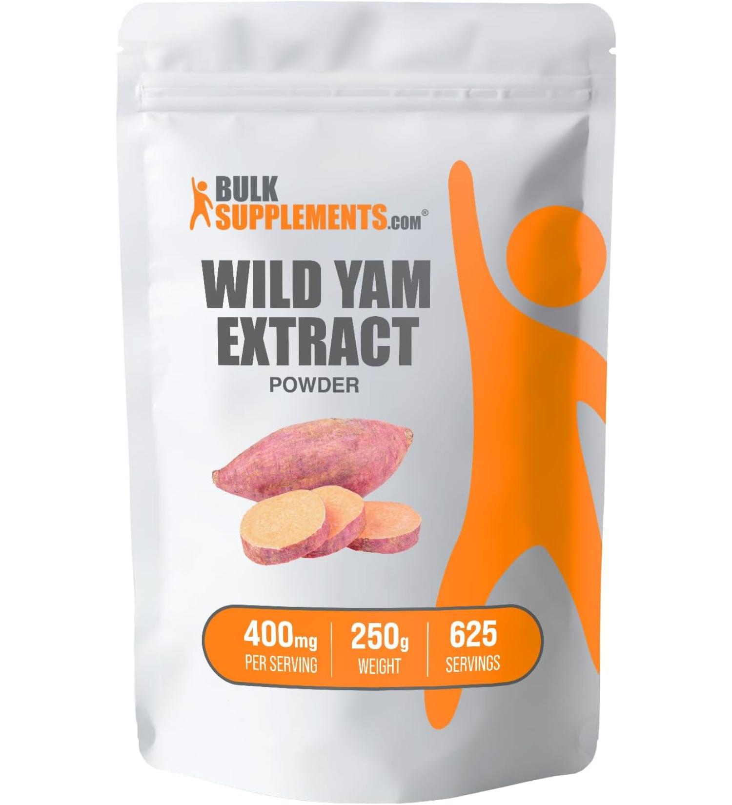 BULKSUPPLEMENTS.COM Wild Yam Extract Powder - 8.8 Oz. - Buy Online on GoSupps.com