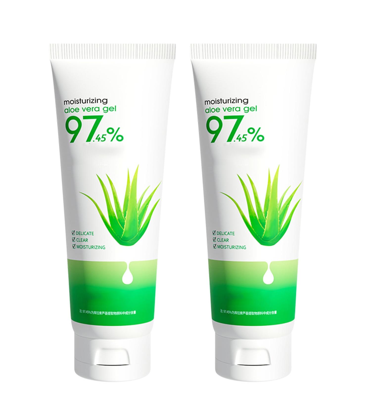 Organic Aloe Vera Gel - Travel Size Cooling & Soothing Relief for Face & Body | Instant Hydration & Sunburn Care - Buy Online on GoSupps.com