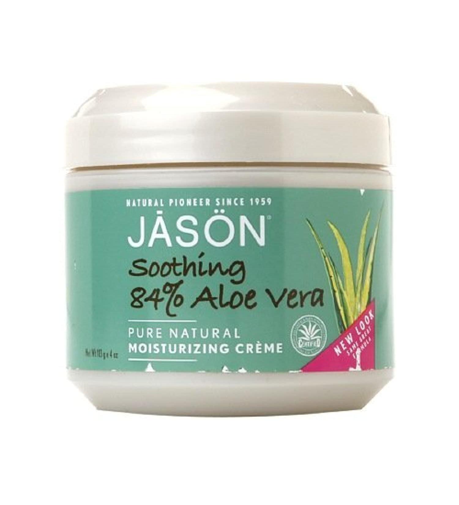 New Jason Pure Natural Moisturizing Creme Soothing 84% Aloe Vera 4 Ounce