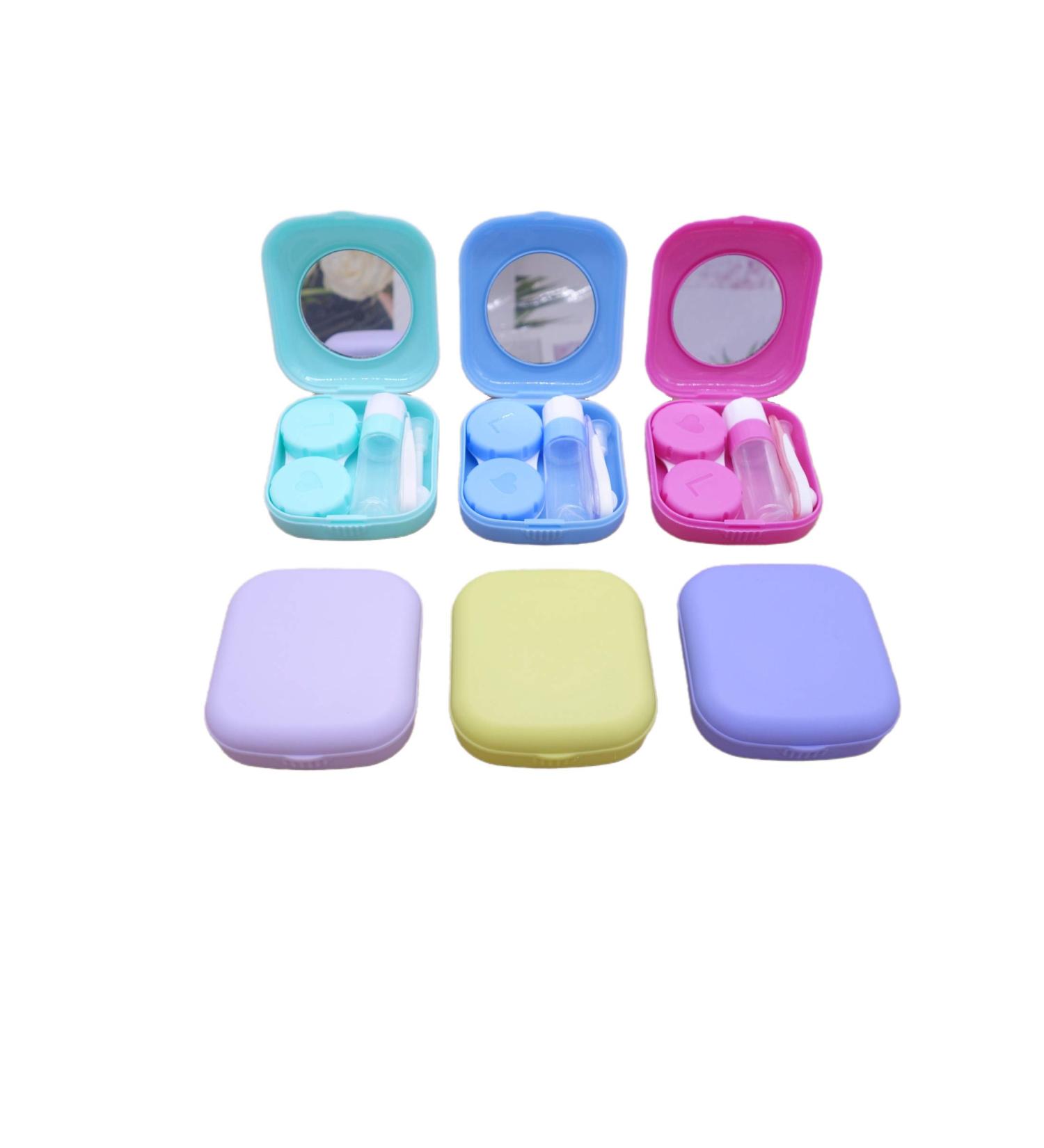 Kuanfine 6 Pack Contact Lens Case Kit - Cute Travel Soak Storage Container with Mirror, Bottle, Tweezers & Applicator - Buy Online on GoSupps.com