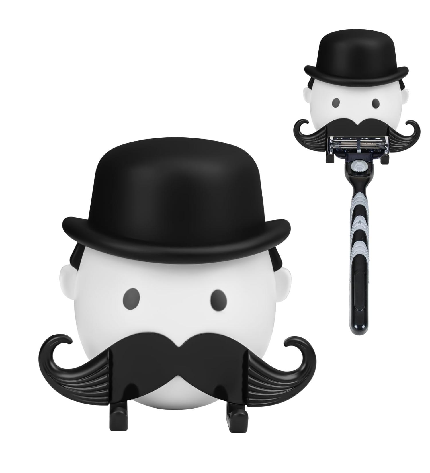 Linkidea Shaver Holder - Creative Suction Cup Razor Hook for Bathrooms | Compatible with Venus Fusion 5 Proshield Mach 3 Classic (White) - Buy Online on GoSupps.com