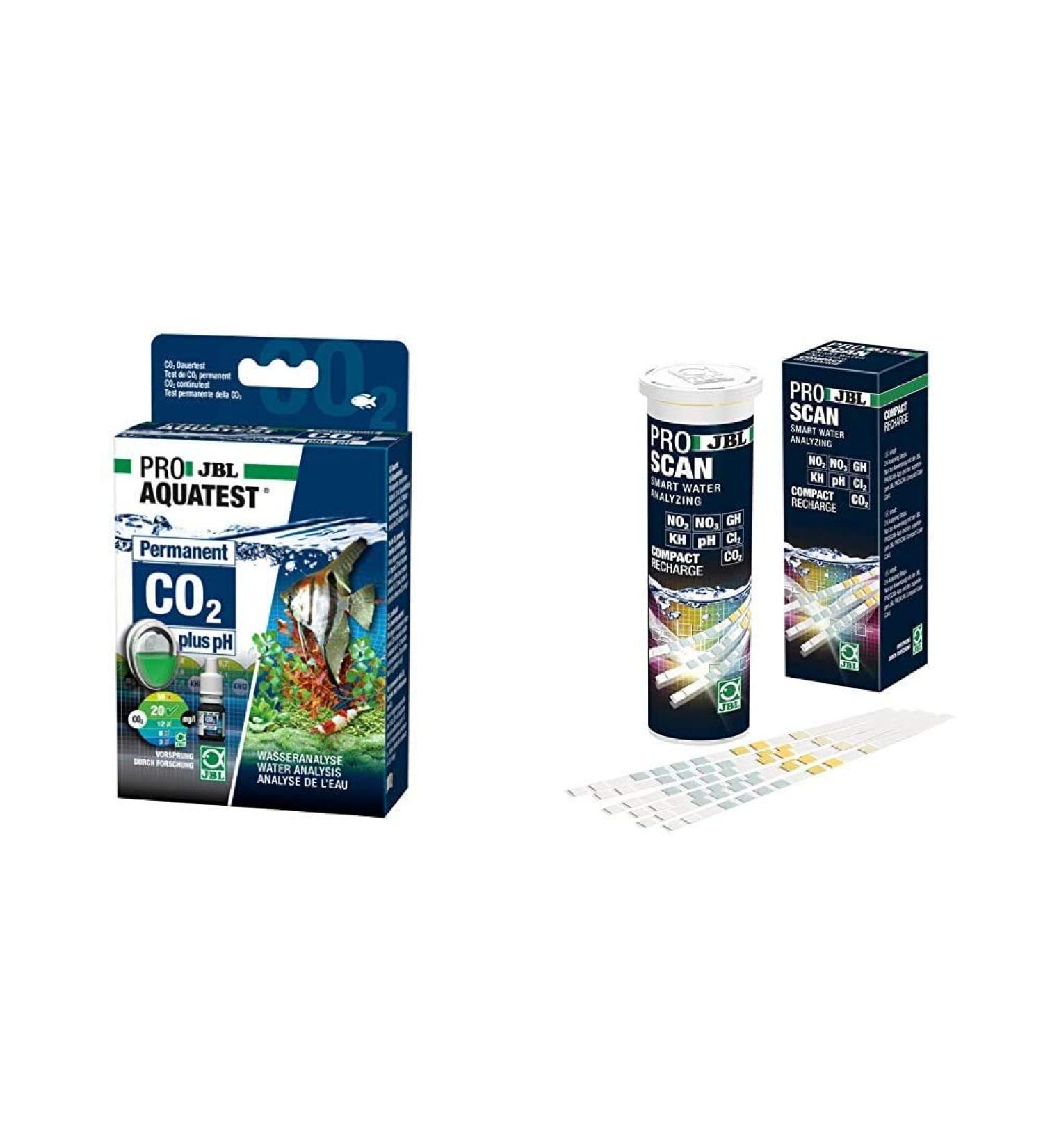 JBL Water Test Set | Proaquatest CO2-PH Permanent + ProScan Calcar | 24 Water Analysis Strips & Refill | International Shipping - Buy Online on GoSupps.com
