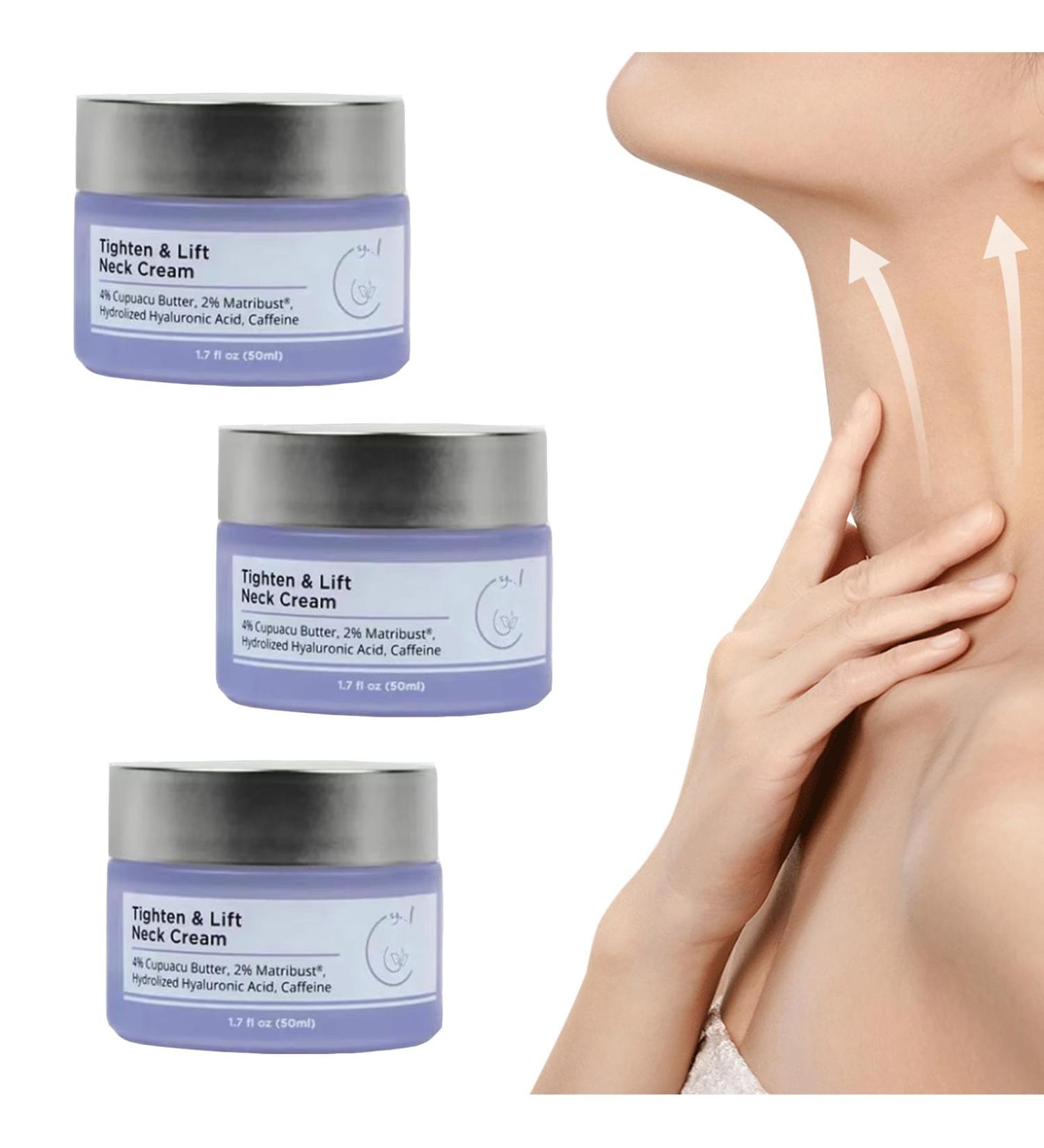 Ascertainy Neck Cream 2024 New Tighten and Lift Neck Cream Tighten & Lift Firming Neck Cream Neck Creams for Tightening and Firming (3pcs) - Buy Online on GoSupps.com