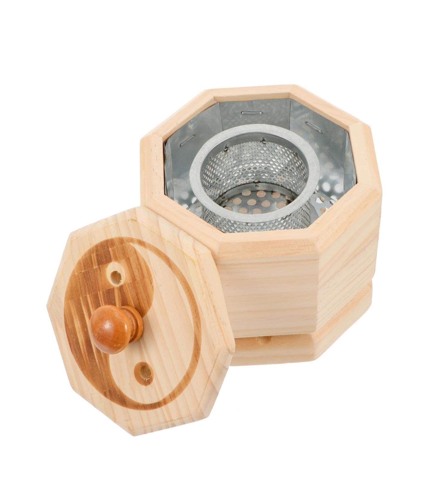 Beaupretty Moxibustion Box - Universal Wooden Brackets for Health & Wellness | 12.5x12cm Moxa Tool Holder - Buy Online on GoSupps.com