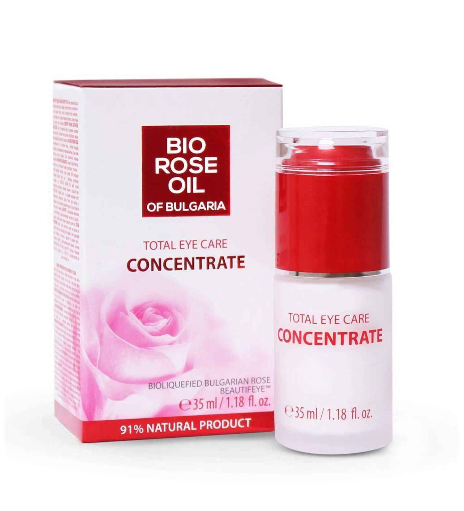 Rose Oil of Bulgaria Organic Total Eye Care Concentrate 35ml