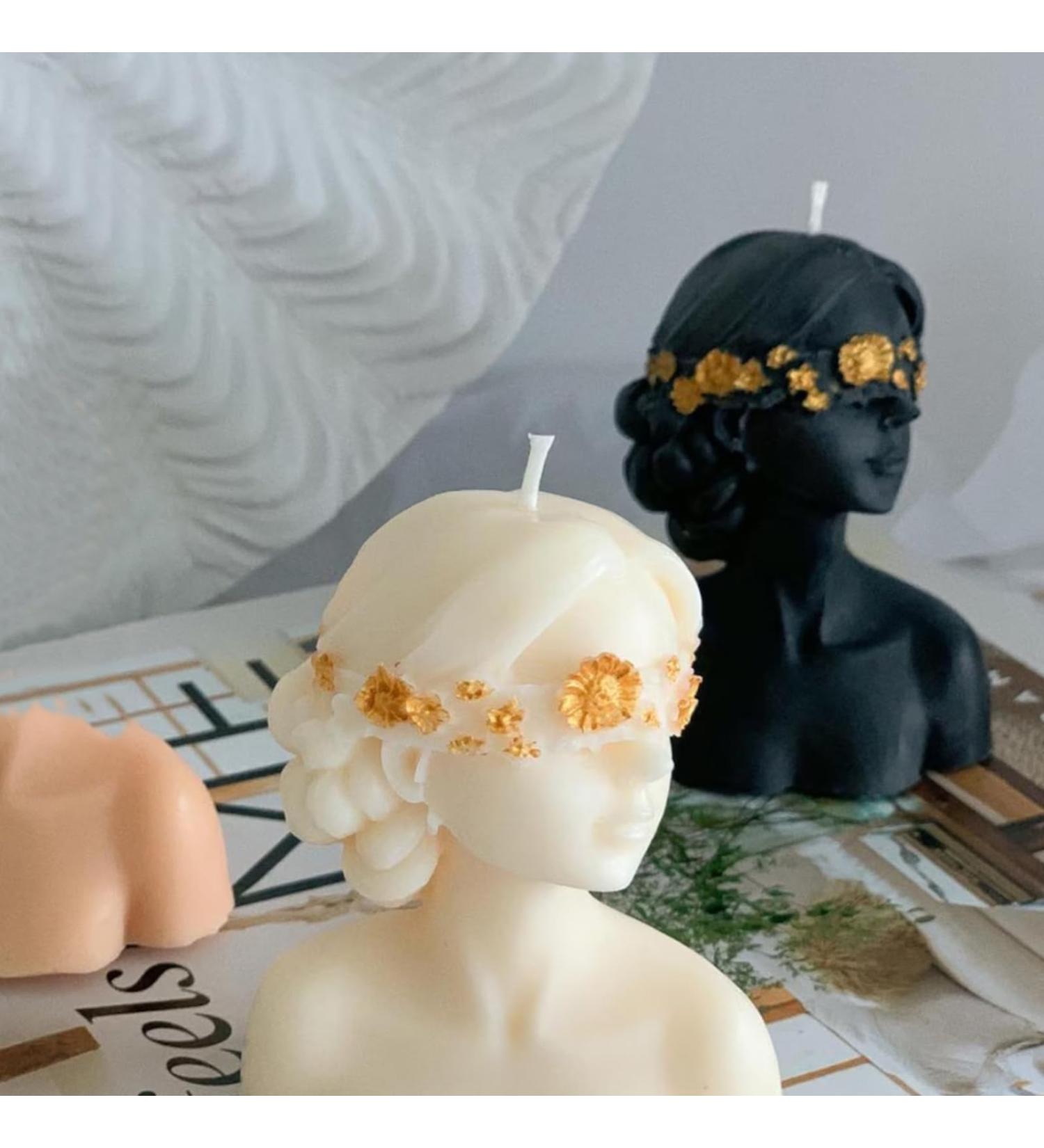 Flower Lady Candle Set - Scented Aromatherapy Candles for Women | Elegant Body Sculpture | 50 Hours Burn Time | Perfect Gift for Valentine Birthday Christmas Room Decor - Buy Online on GoSupps.com