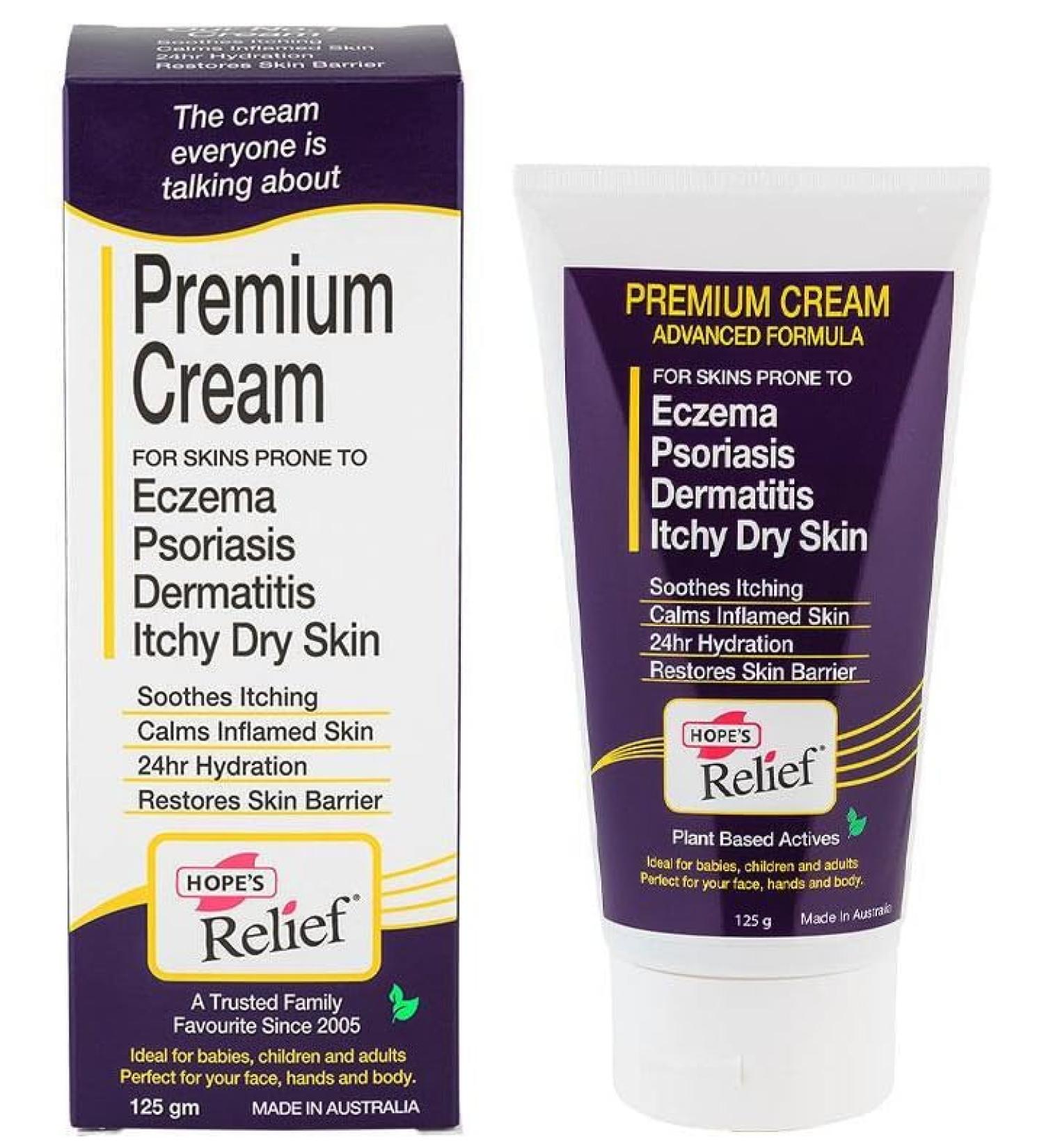 Hope's Relief Premium Itchy Dry Skin Cream 125g | Soothing Relief for Dry Skin Shop Internationally - Buy Online on GoSupps.com