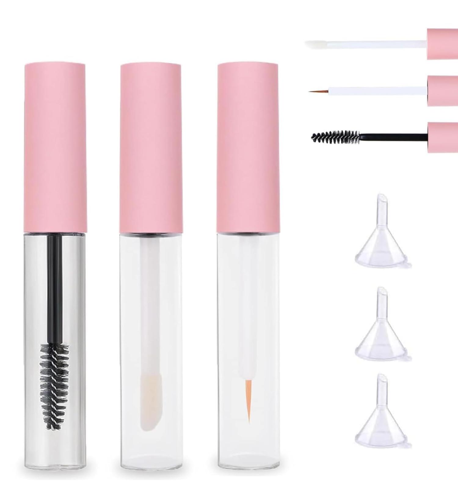 10ml Empty Mascara Tube and Wand Glass Amber 3pcs DIY Mascara Tubes Empty for Castor Oil Glass Mascara Bottles Ideal Kit for DIY Cosmetics (3pcs) - Buy Online on GoSupps.com