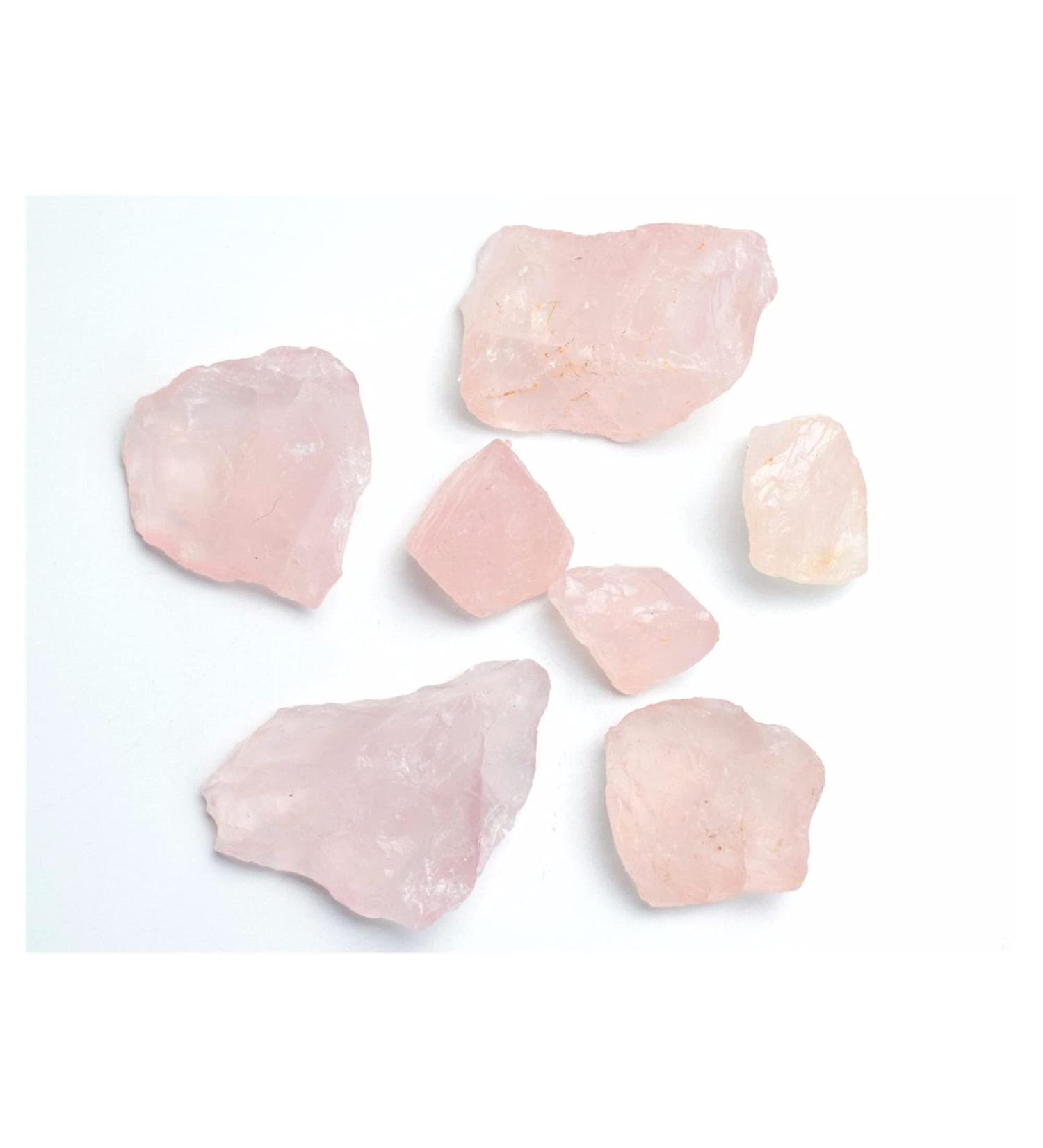 Natural Crystal Rough 200g Natural Rose Quartz Rough Stones Rock Crystal Reiki Metaphysical Raw Stone with a Free Pouch Crystal - Buy Online on GoSupps.com