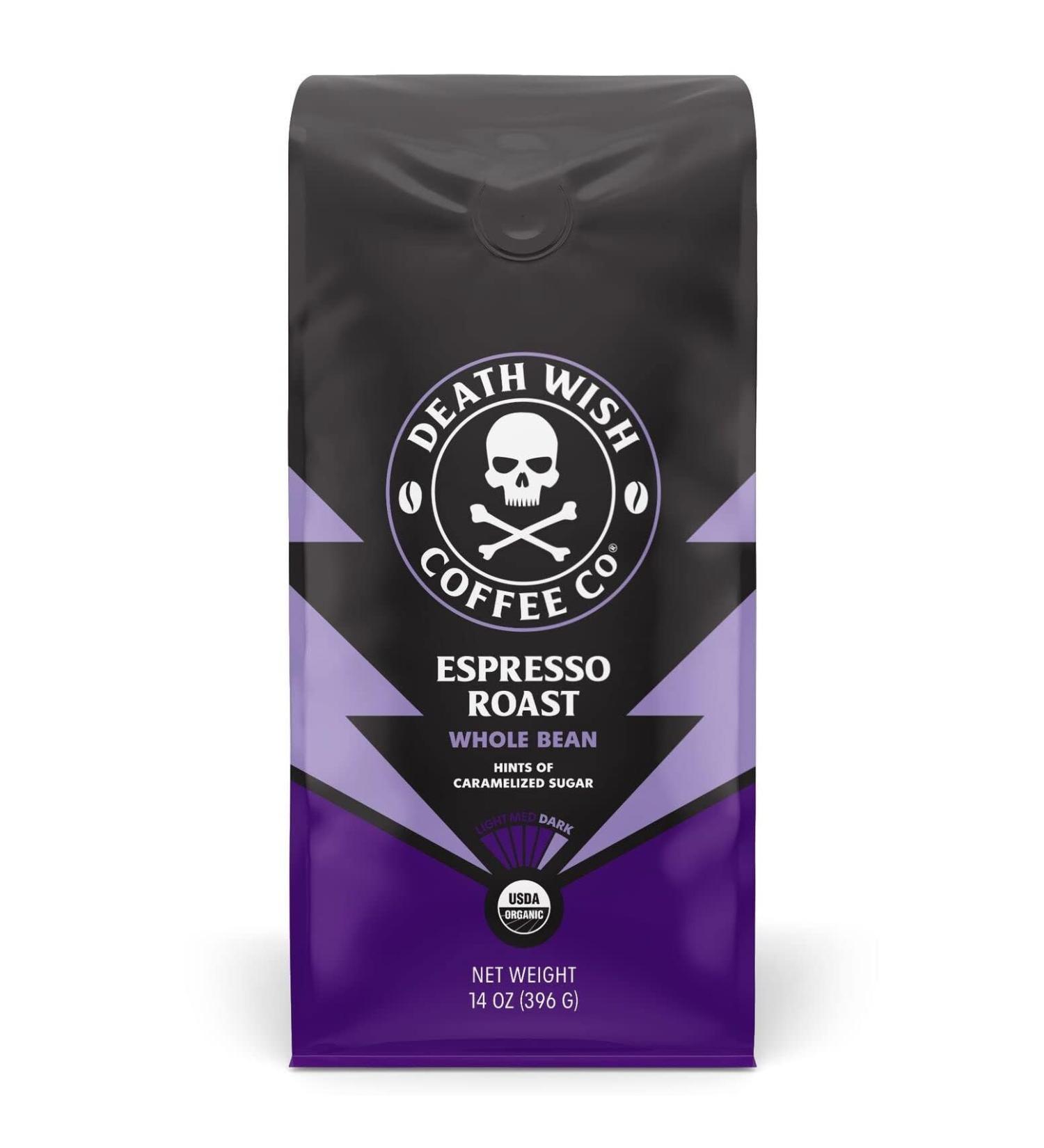 Death Wish CoffeeOrganic Espresso Roast 14OZ - Buy Online on GoSupps.com