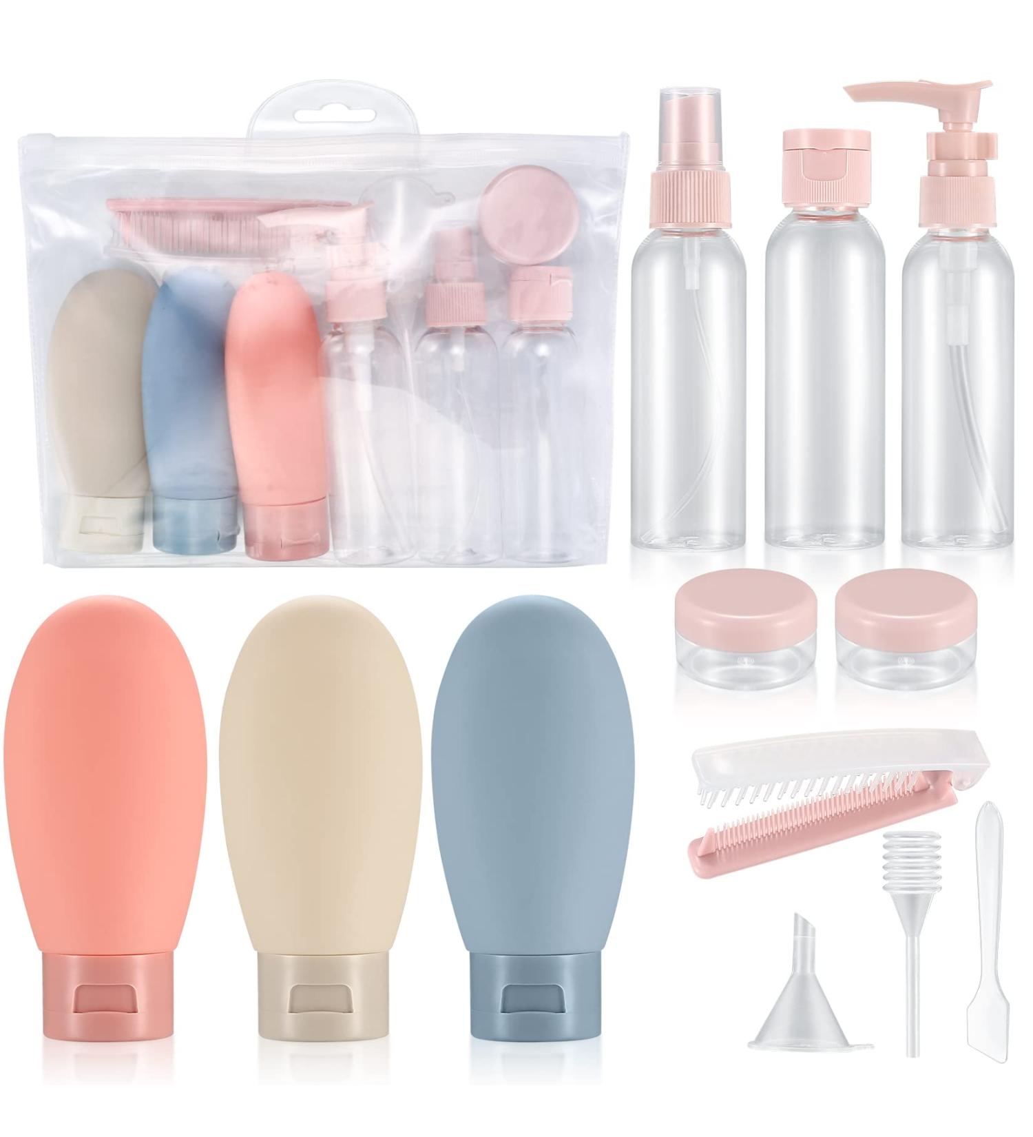Yibaijia 12 Pcs Travel Bottles Set 60 ML Travel Bottles & Containers Empty Refillable Squeeze Bottles Containers Squeezable Travel Size Bottles Set for Travel Toiletries Shampoo Conditioner - Buy Online on GoSupps.com