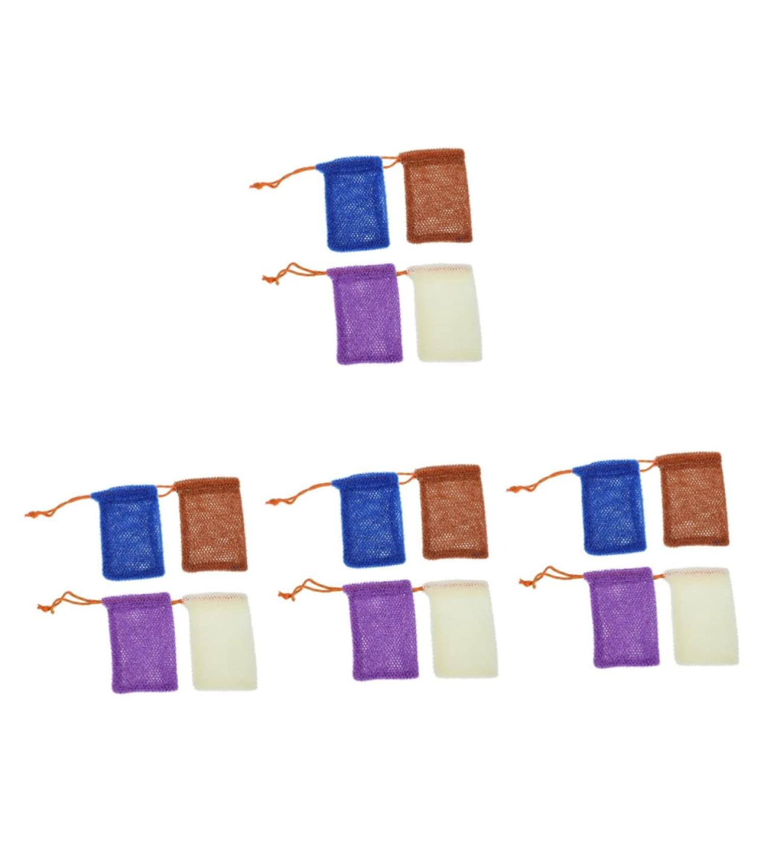 Baluue 16 Pcs Soap Bag Foaming Net Bath Soap Liquid Bubble Bag Soap Saver Loofah Pouch Bath Loofah Nylon - Buy Online on GoSupps.com
