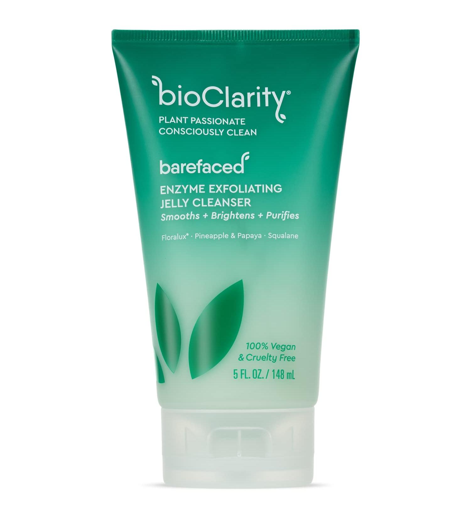 BioClarity Exfoliating Jelly Cleanser with Pineapple & Papaya | Gentle Vegan Formula | Cruelty-Free - Buy Online on GoSupps.com
