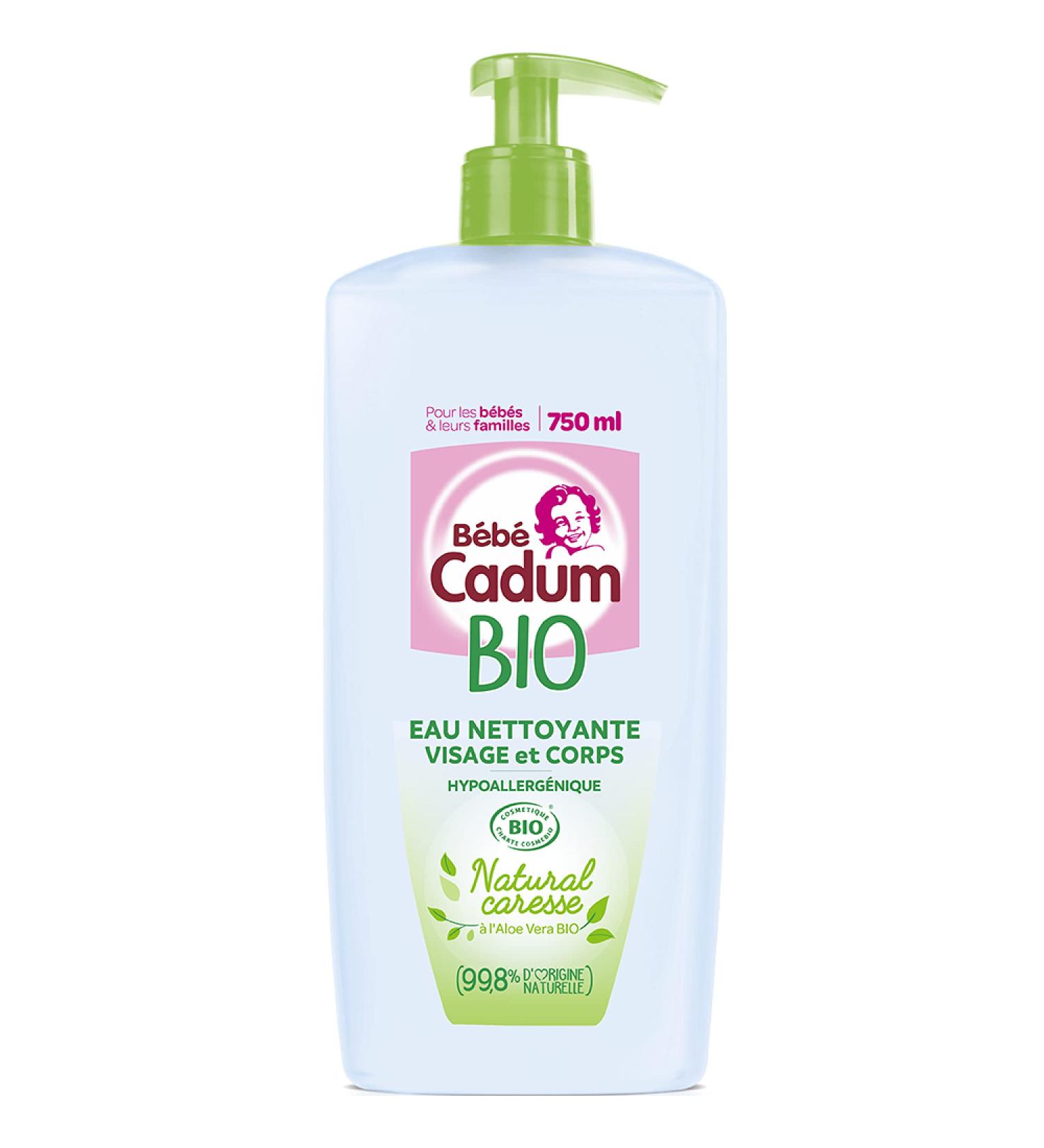 Natural Caresse Certified Organic Hypoallergenic Cleansing Water for Babies 750 ml