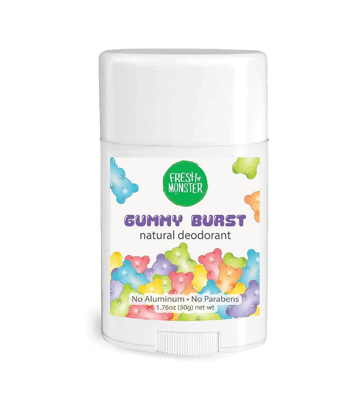 FRESH MONSTER Kids & Teens Deodorant I 24-Hour Protection I Gummy Burst Scent I Aluminum-Free I Paraben-Free I Hypoallergenic I Dermatologist Tested I 1.76 oz - Buy Online on GoSupps.com