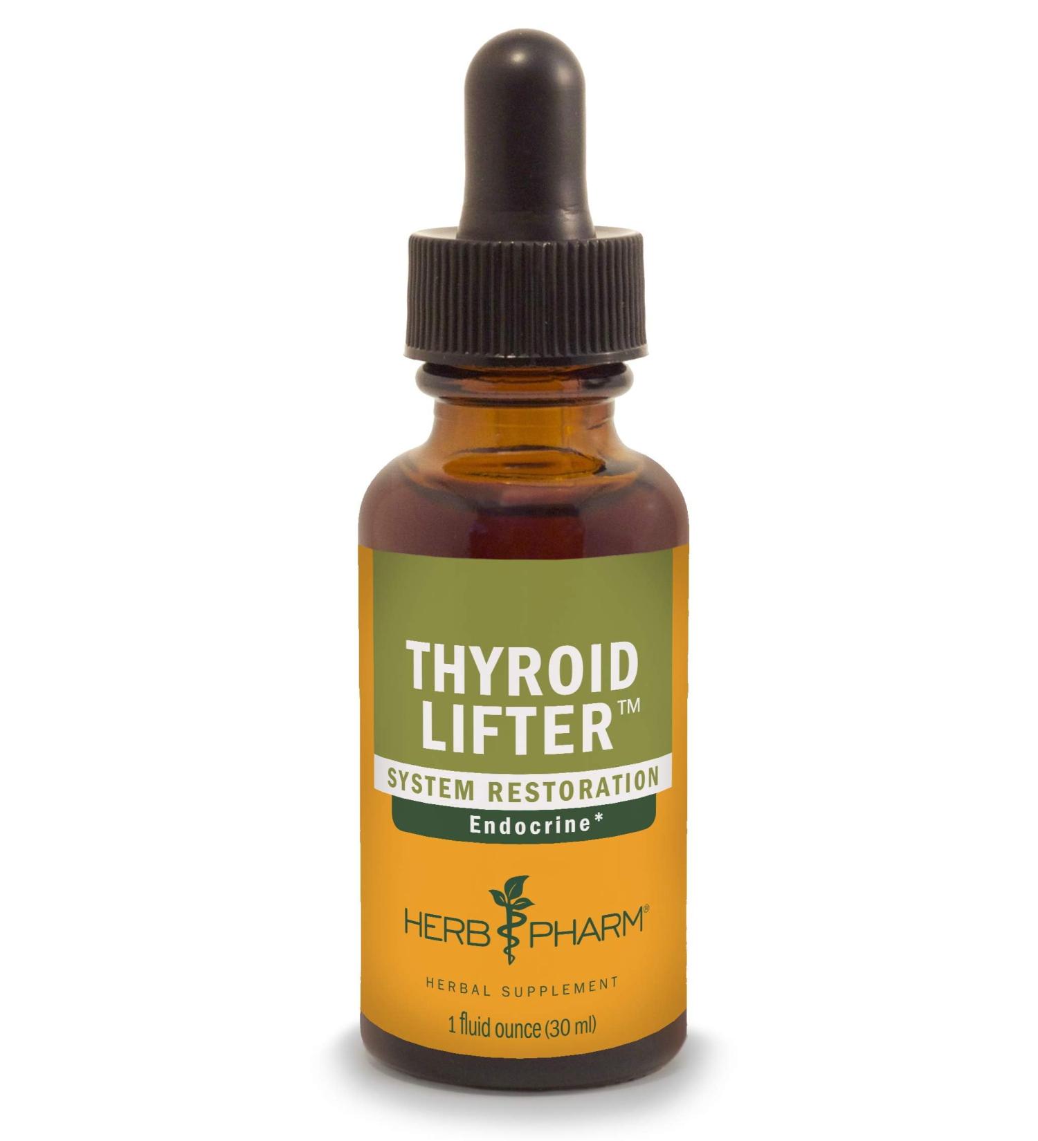 Herb Pharm Thyroid Lifter Liquid Herbal Formula for Endocrine System Support - 1 Ounce 1 Fl Oz (Pack of 1) - Buy Online on GoSupps.com