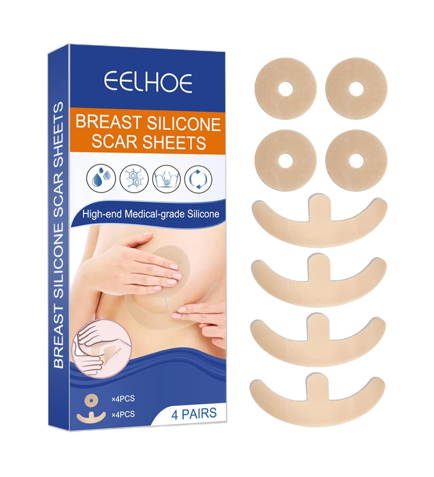 Men's Face Wash for Oily Skin + Silicone Scar Sheets for Breast Reduction - 8 Pack Scar Removal Sheets - Whipped Bath Soap Included - Buy Online on GoSupps.com