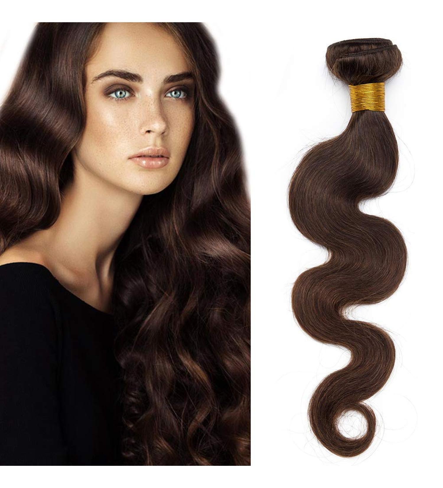 SEGO 16 Real Hair Tress - 100% Unprocessed Brazilian Body Wave Extensions - Dark Brown Virgin Human Hair Bundle - Buy Online on GoSupps.com