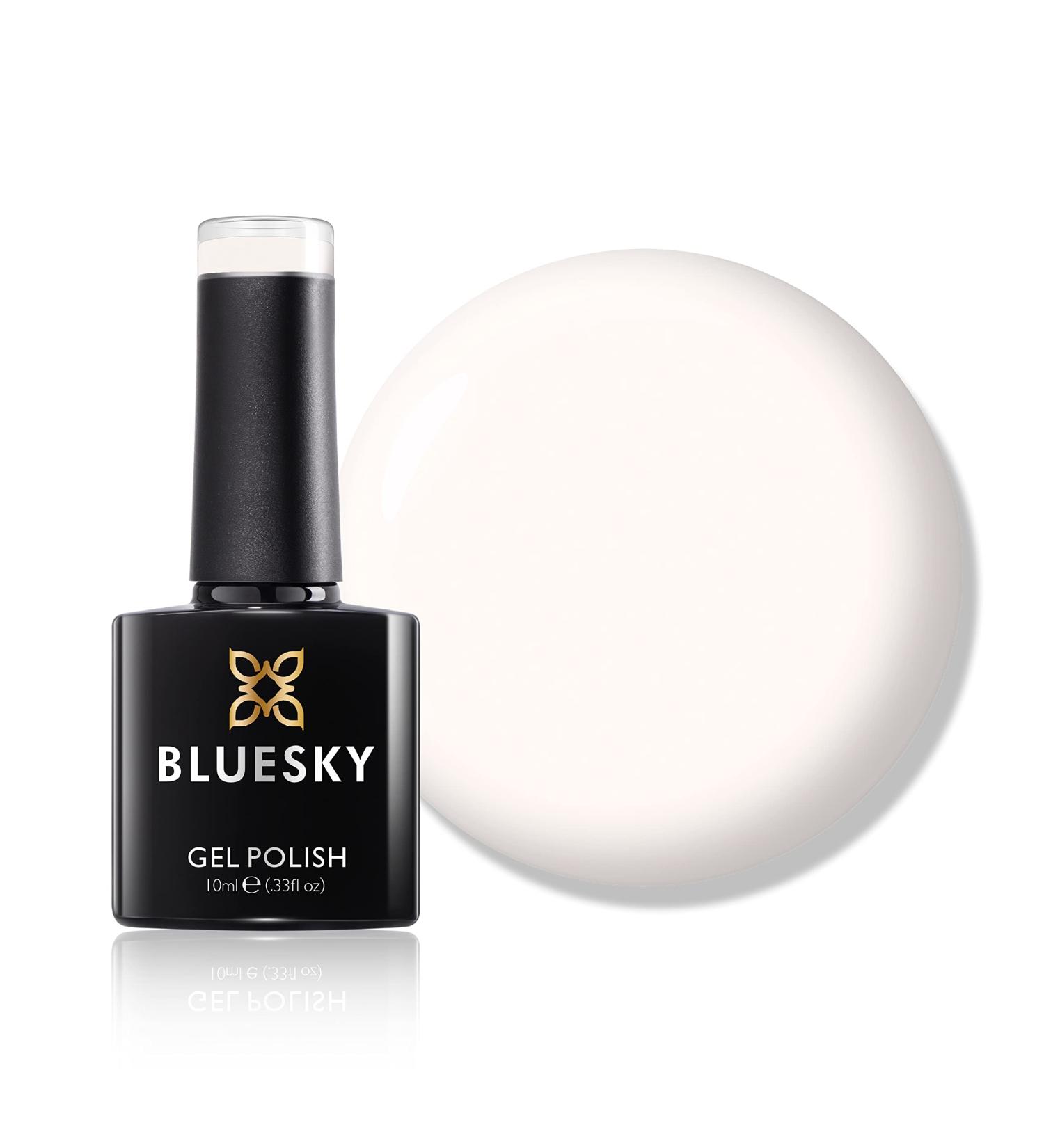 Bluesky Gel Nail Polish Milky White A049 Long Lasting Chip Resistant 10 ml (Requires Drying Under UV LED Lamp) - Buy Online on GoSupps.com