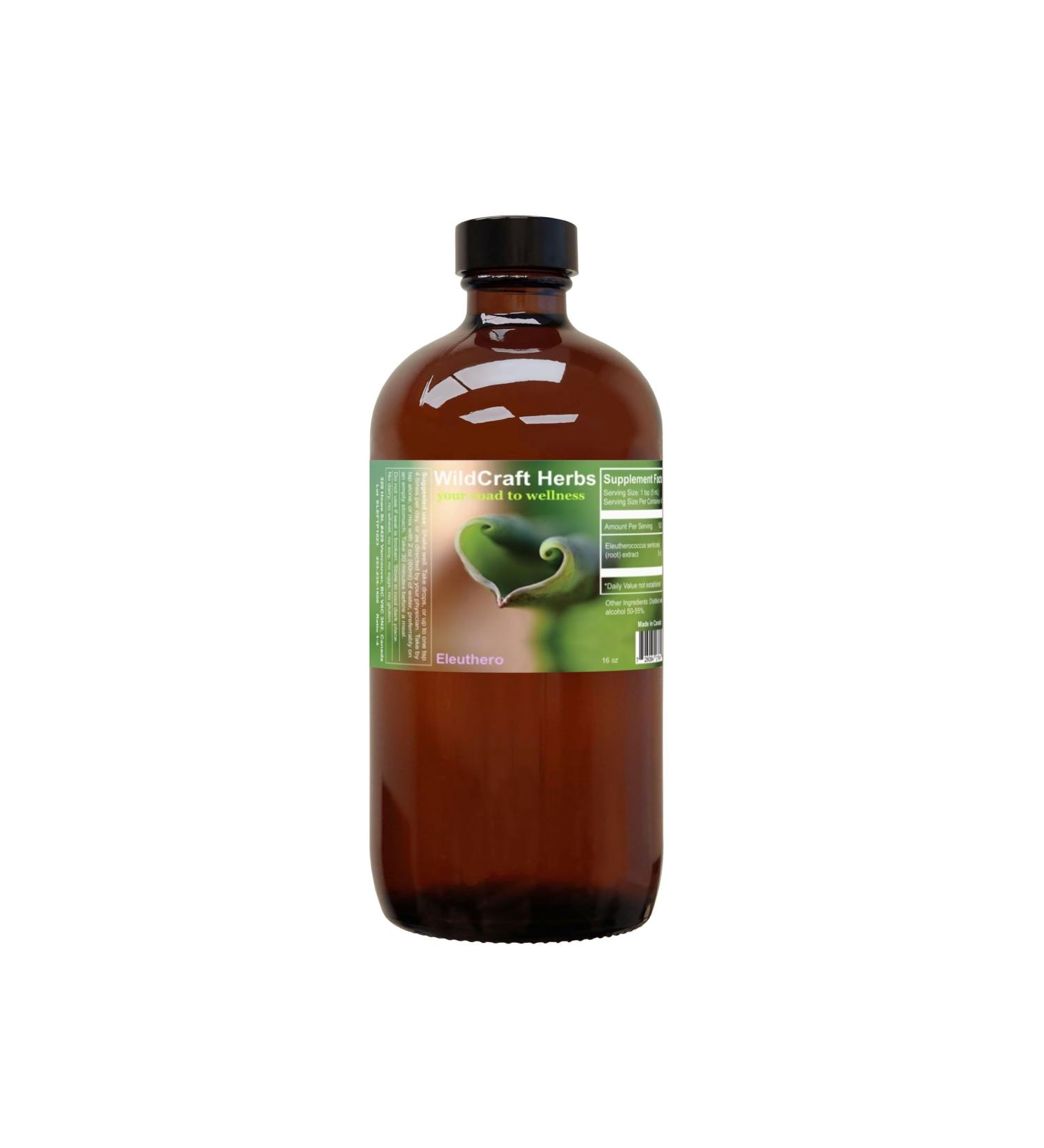 Eleuthero Herb Tincture Extract 16 oz 16 Fl Oz (Pack of 1) - Buy Online on GoSupps.com