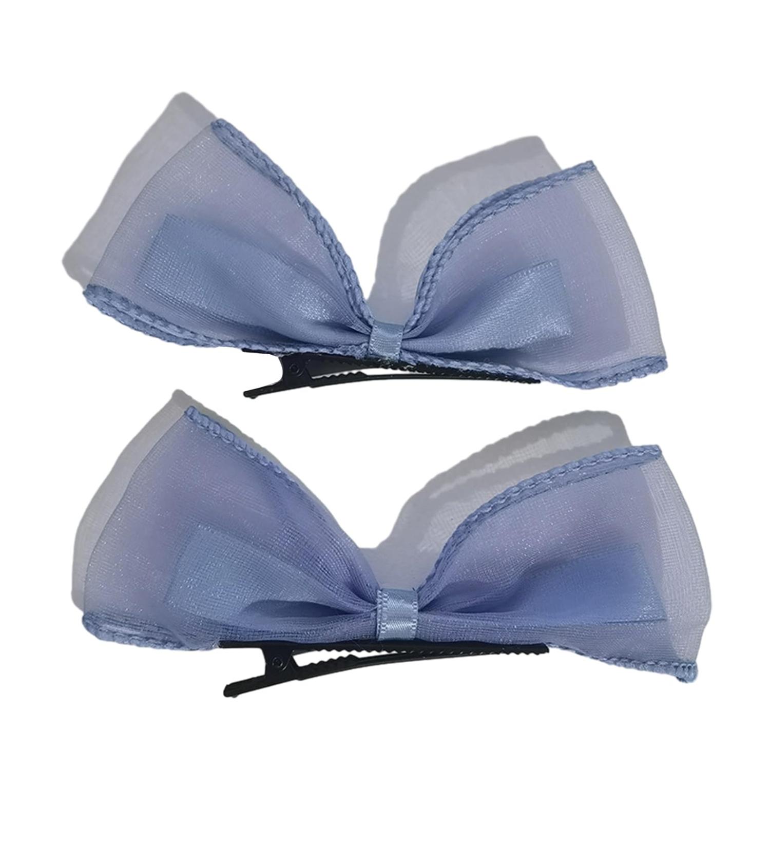 Muloo Cute Bowknot Shape Hairpins Hot Girls Glitter Bowknot Hair Clip Spring Summer Hair Clip for Woman Ponytail Hair Clip Blue - Buy Online on GoSupps.com