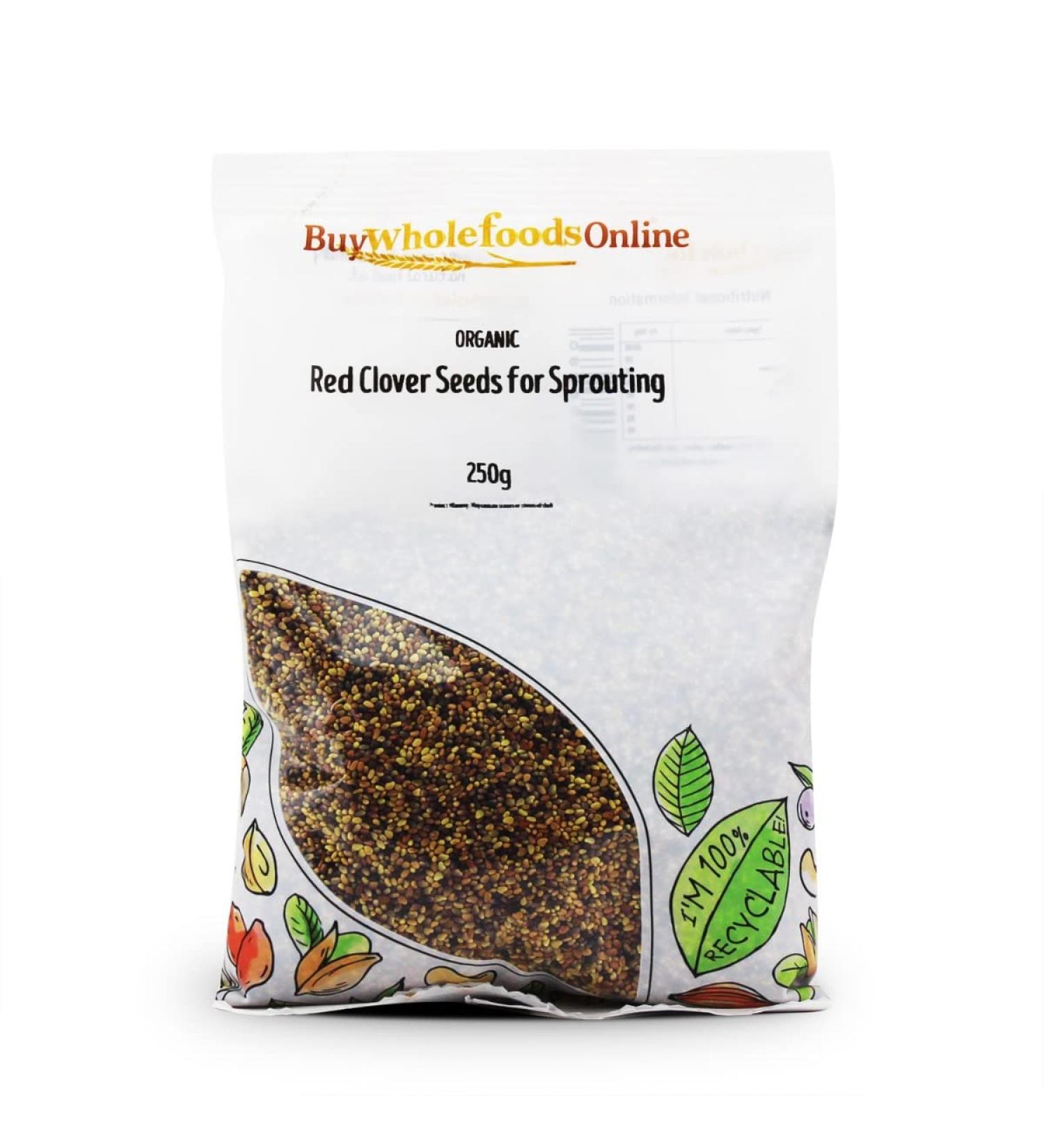 Organic Red Clover Seeds for Sprouting 250g