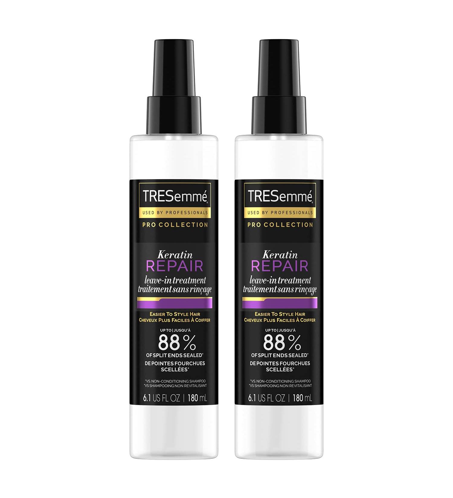 TRESemm Pro Collection Keratin Repair Leave-in Conditioner Treatment - Split End Sealing & Flyaway Taming - 2 Pack (6.1 Fl Oz Each) for Healthy Hair - Buy Online on GoSupps.com