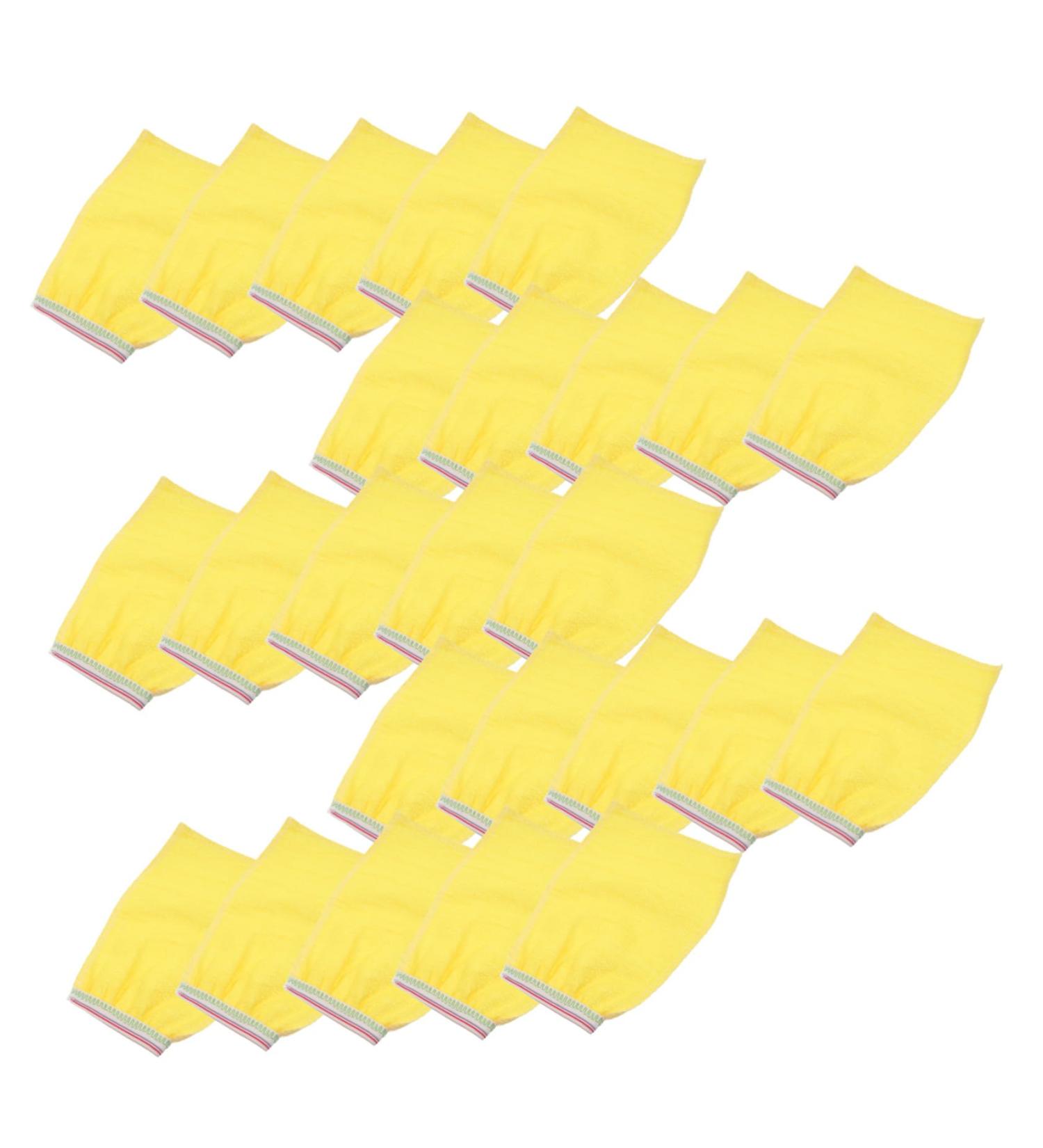 FRCOLOR 25pcs Disposable Bath Towels & Loofah Gloves - Exfoliating Mitts for Spa & Shower - Non-Woven Fabric for Body Care - International Shipping Available - Buy Online on GoSupps.com