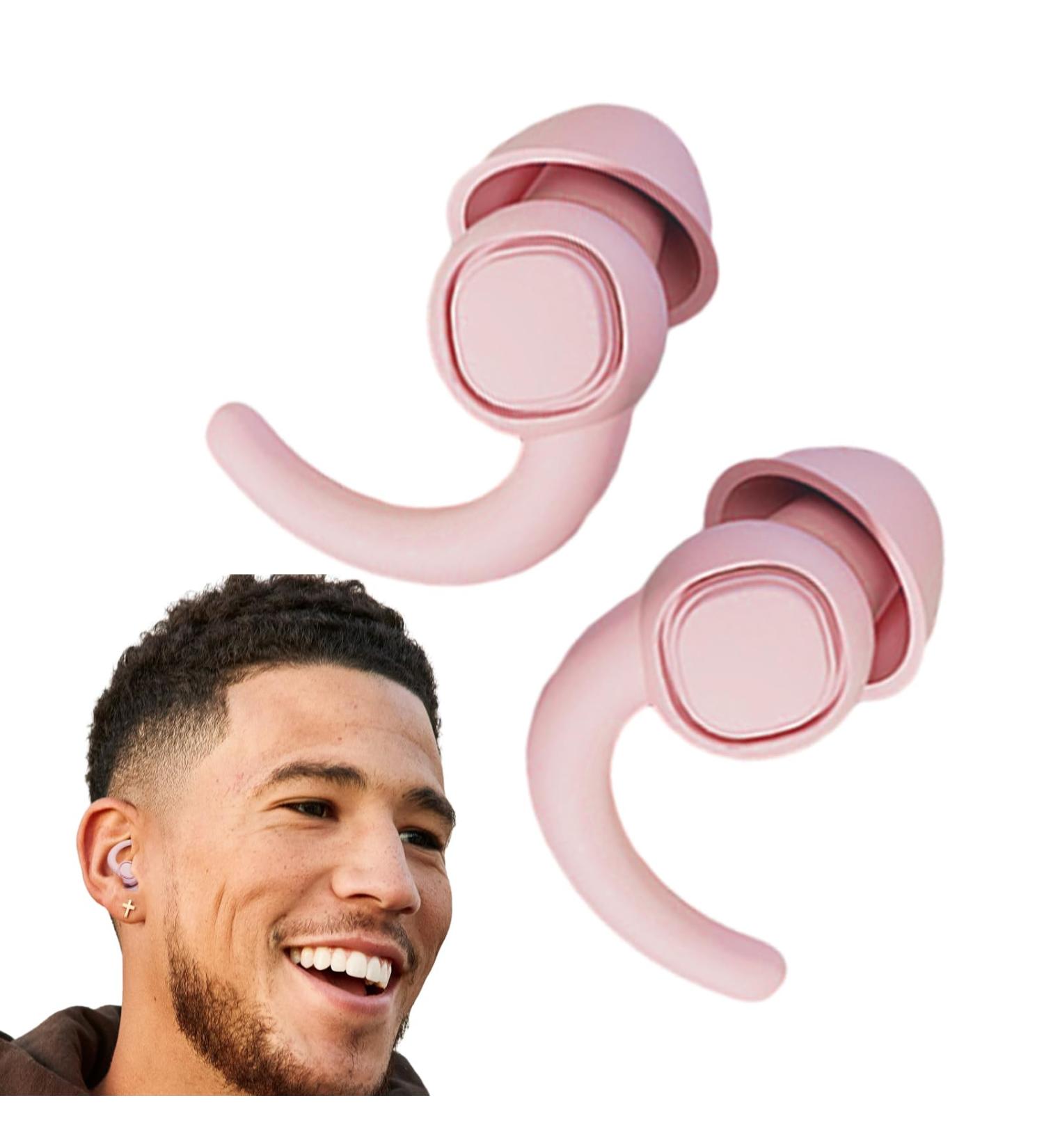 Earplugs for Snoring Blocking - Reusable Ear Plugs for Sleeping Portable Calm Ear Plugs for Family Friends Colleagues Rowces Light Pink - Buy Online on GoSupps.com