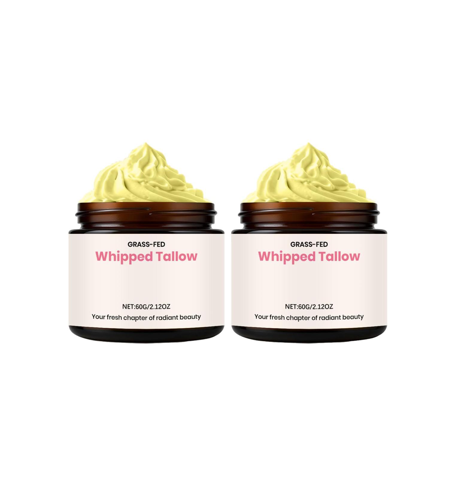  NTHFECG Whipped Tallow 2-Pack Moisturizing Skin Balms 60g - For face and body - Intense hydration - Ideal for dry and mature skin - Buy Online on GoSupps.com