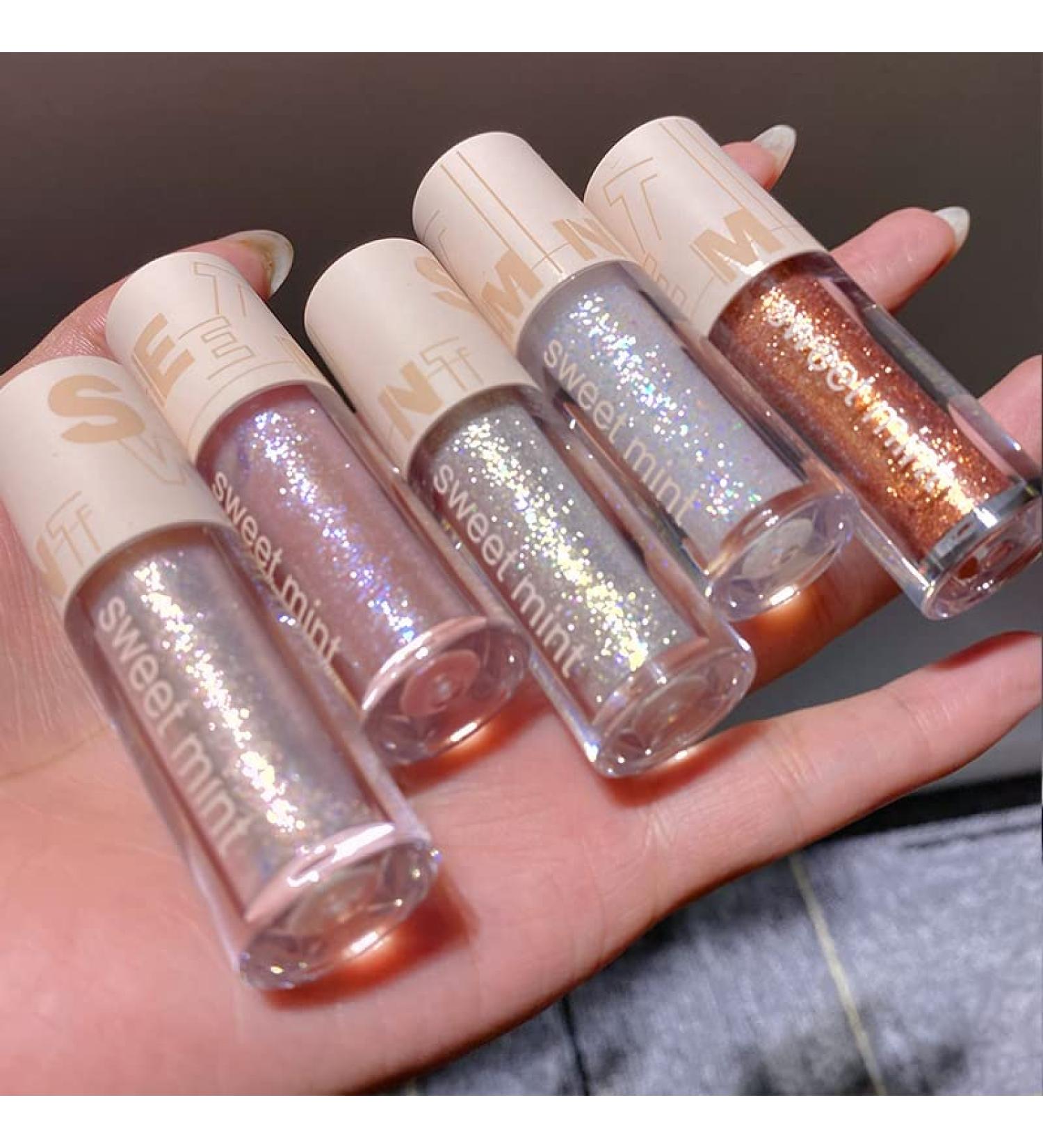HPEVA 5Pcs Liquid Glitter Eyeshadow Set - Metallic Shimmer, Waterproof, Long Lasting | Sparkling Eye Makeup for Women & Girls - Buy Online on GoSupps.com