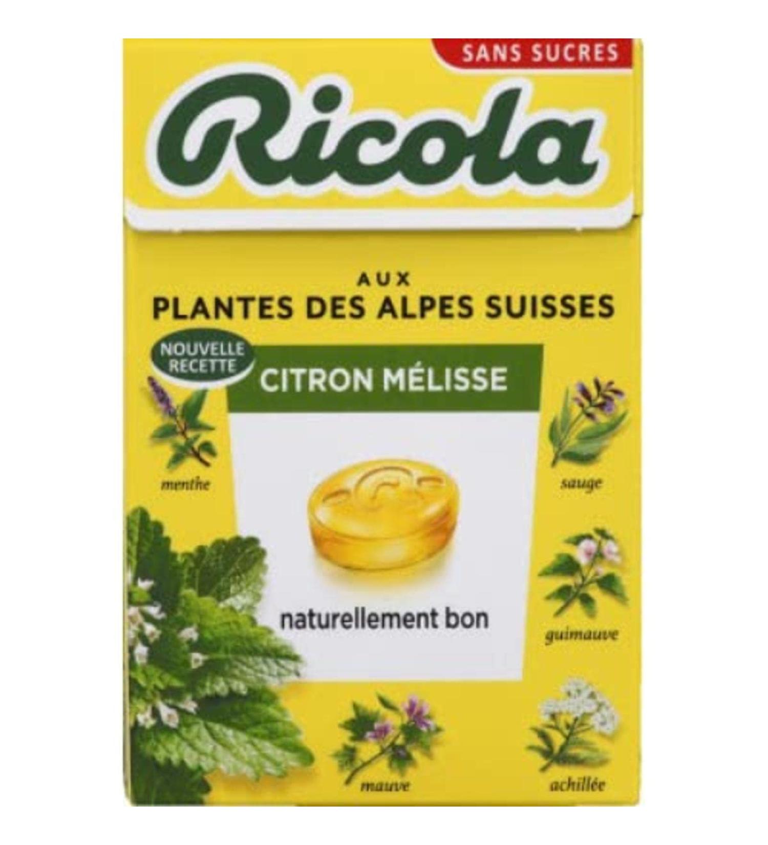 Ricola Sugar Free Ricola 50 g Lemon Balm Stevia - Box of 50 g