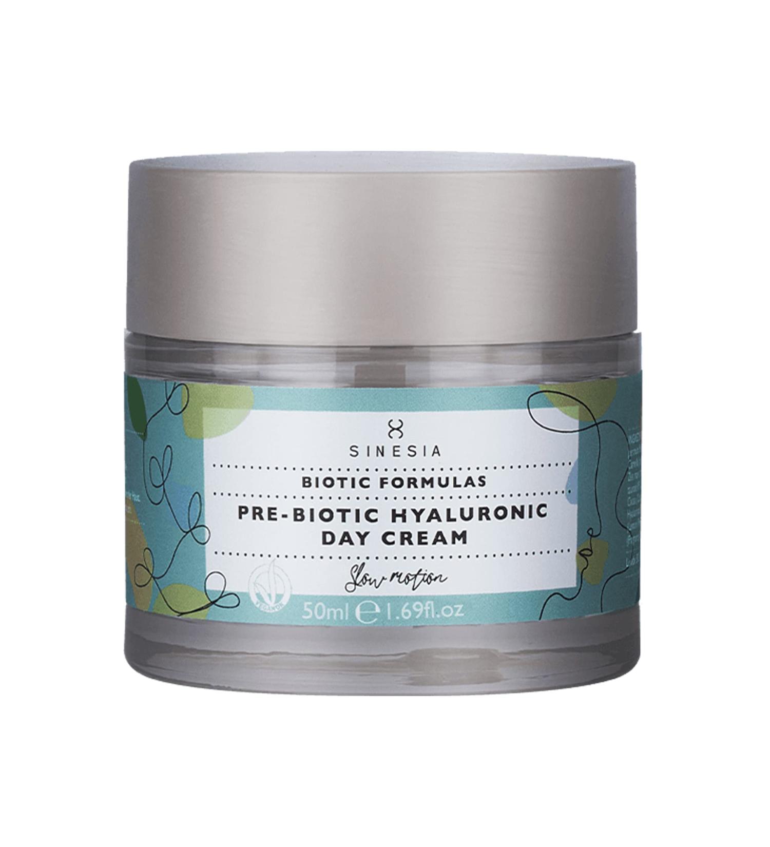 Sinesia Pre-biotic Hyaluronic Day Cream | Vegan SPF Moisturizer for Sensitive Skin | Hydrating Shea Butter Facial Cream | Antioxidant Daily Skincare - Buy Online on GoSupps.com